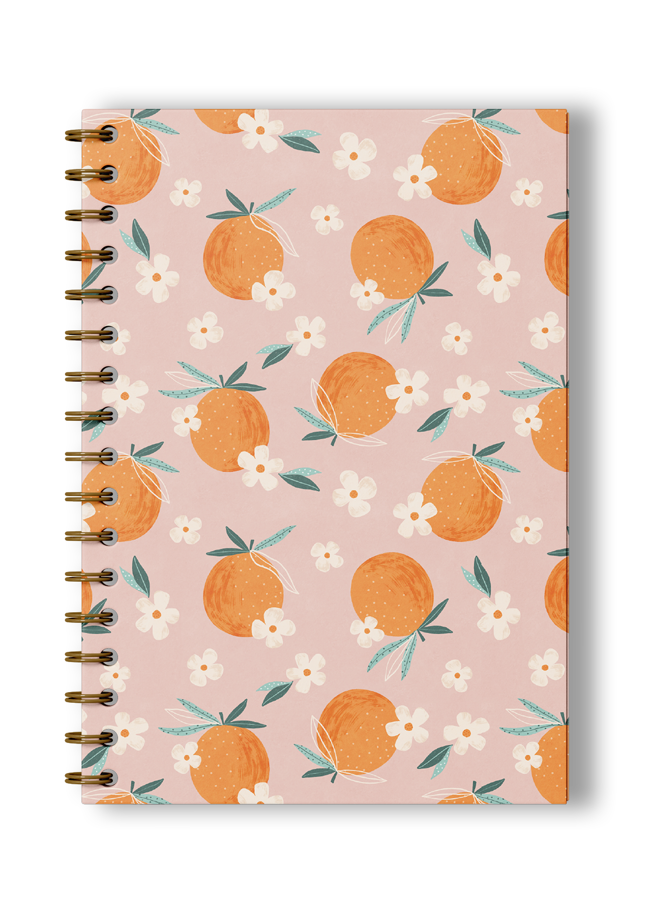 Blooming Oranges Spiral Notebook