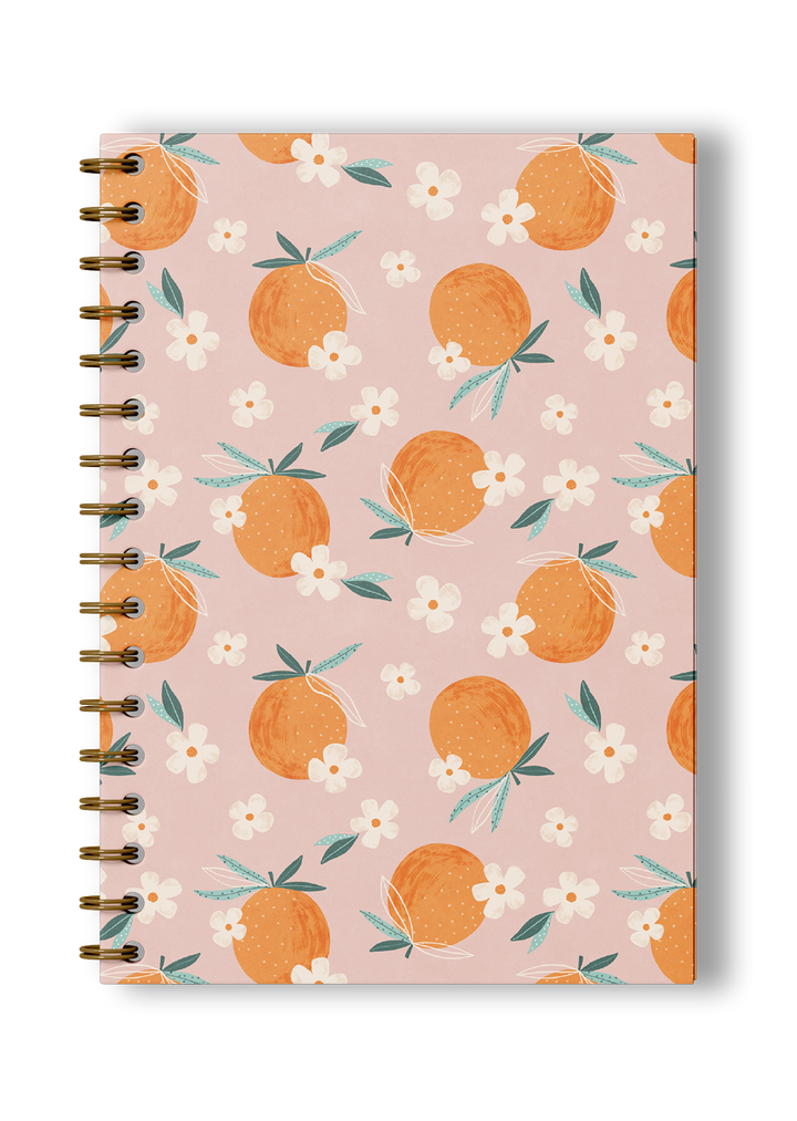 Blooming Oranges Spiral Notebook