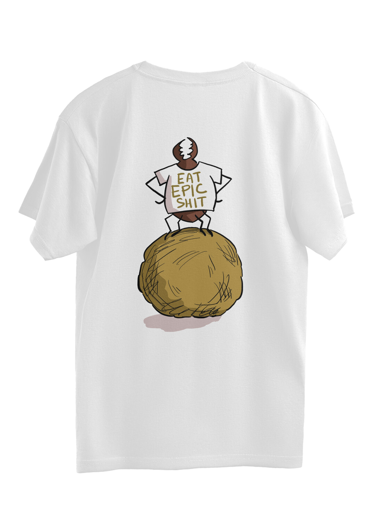 Eat Epic Shit (Dung Beetle) Oversized T-shirt