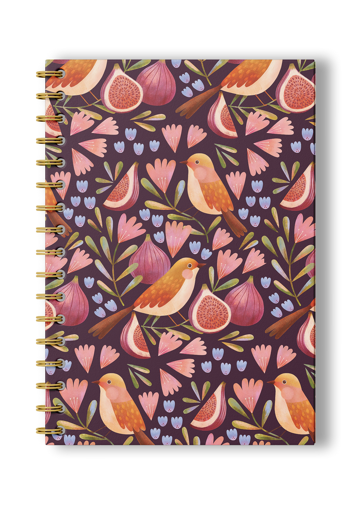 Figs and Birds A5 Sketchbook