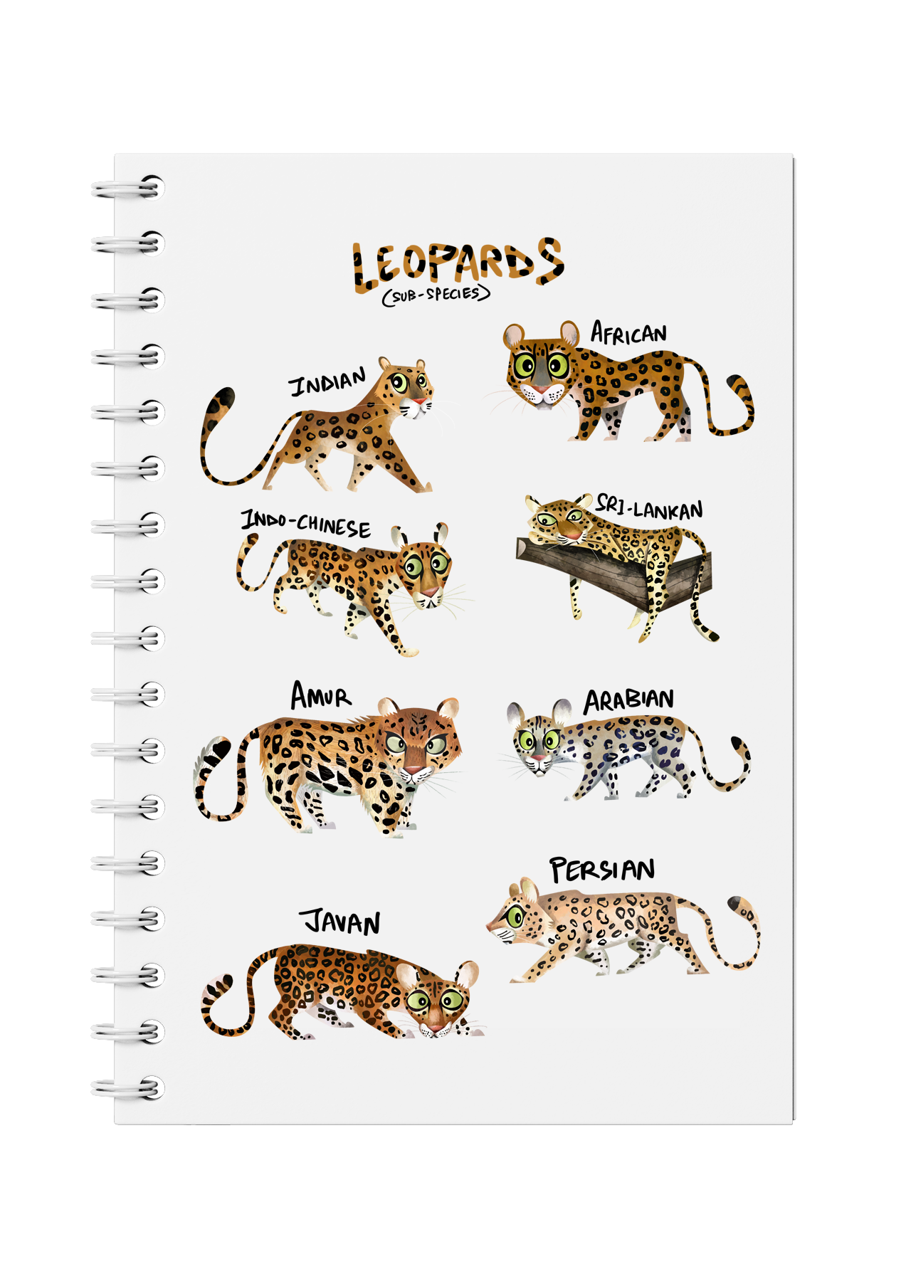 Leopard Sub Species Notebook