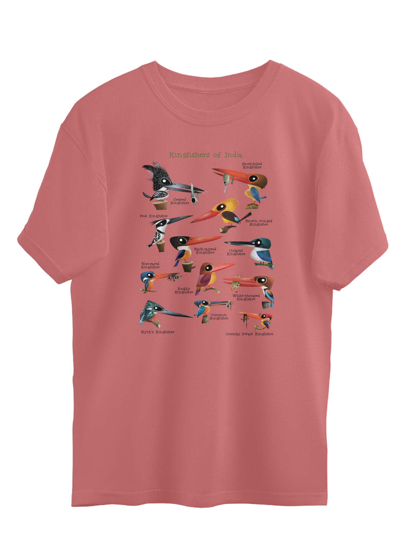 Kingfishers of India Oversized T-shirt