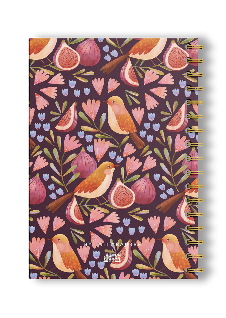 Figs and Birds A5 Sketchbook