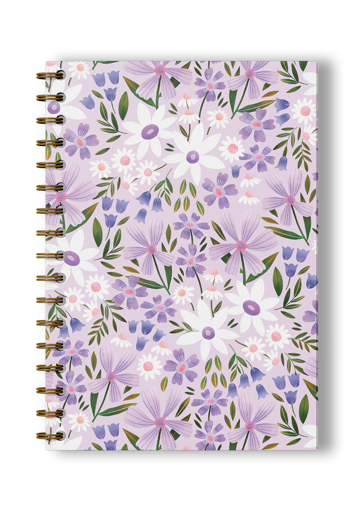 Lilac Flora Spiral Notebook