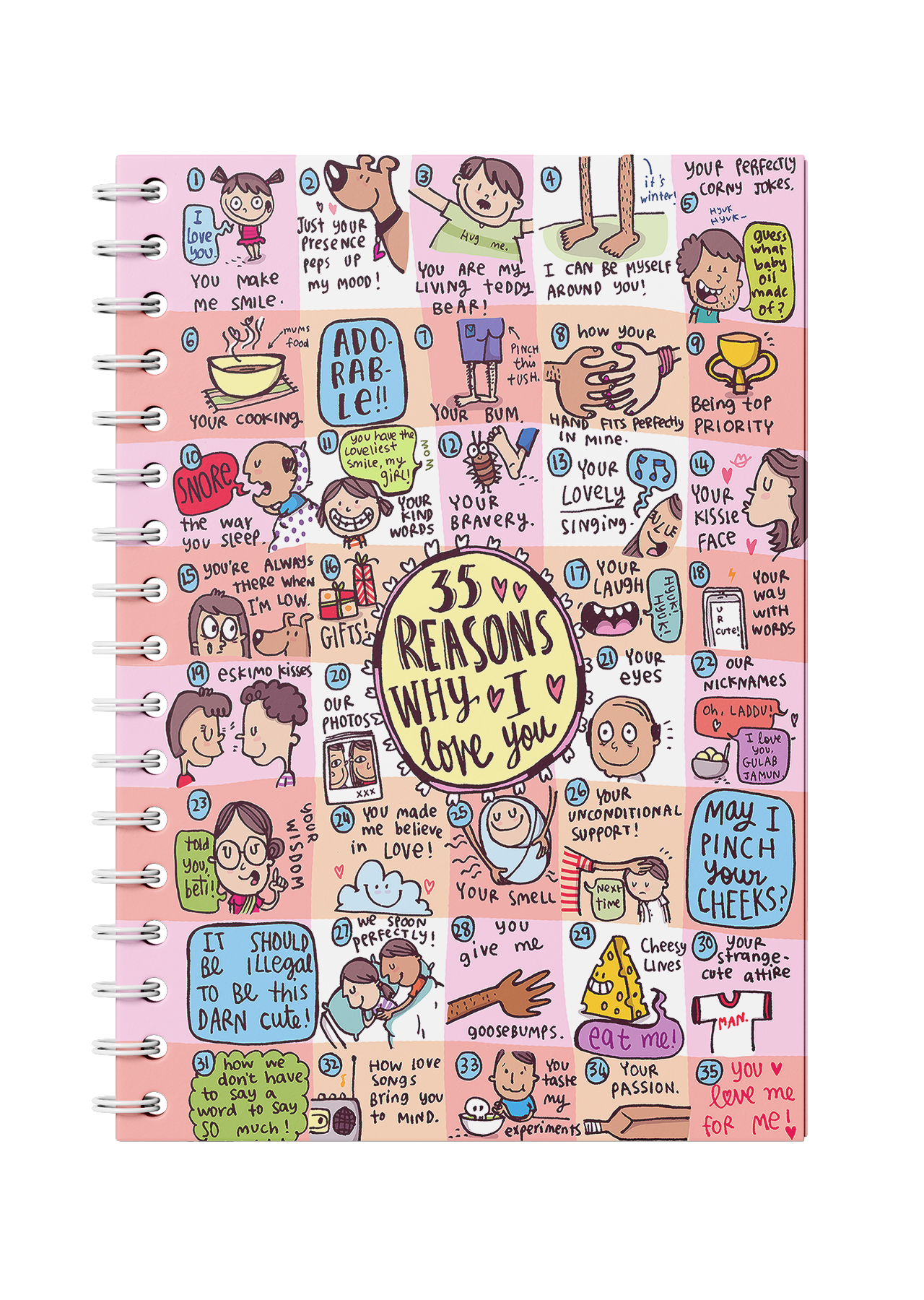 35 Reasons Why I Love You Notebook