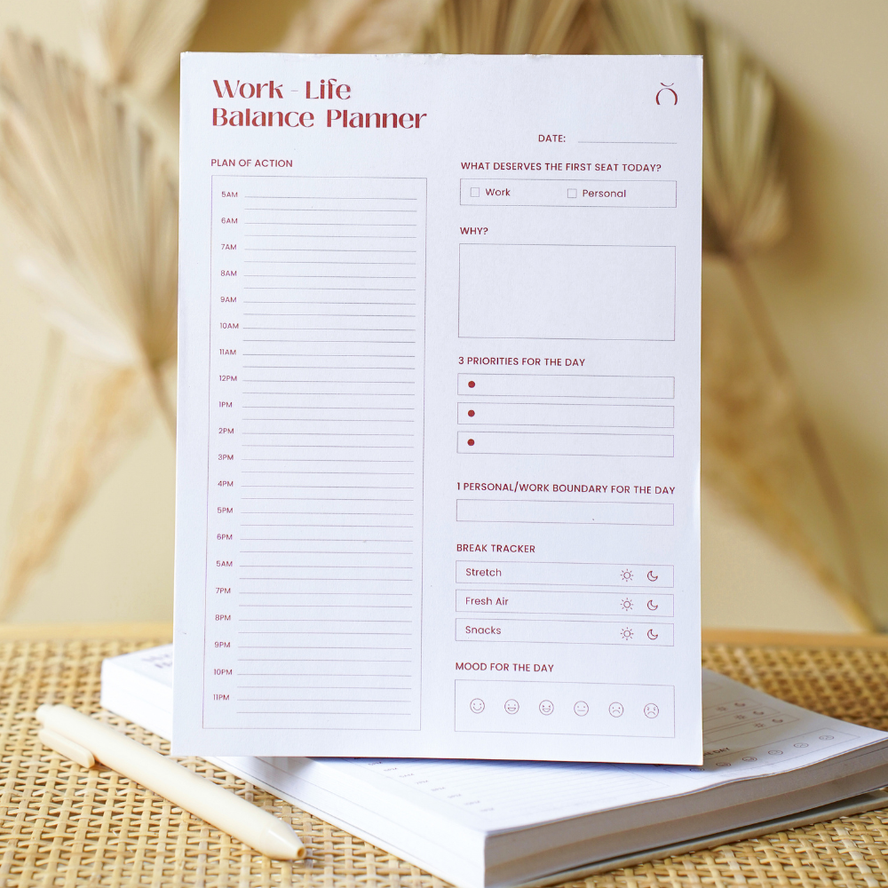 Work Life Balance Planner | Wellness Notepad