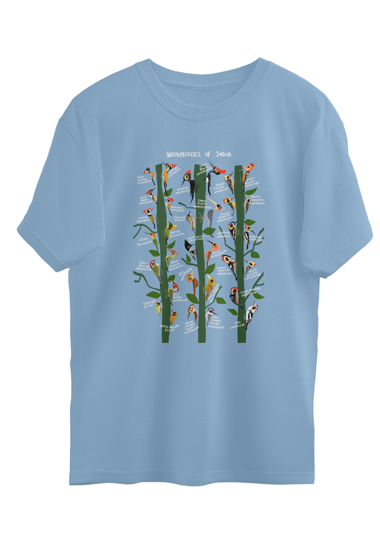 Woodpeckers of India Oversized T-shirt