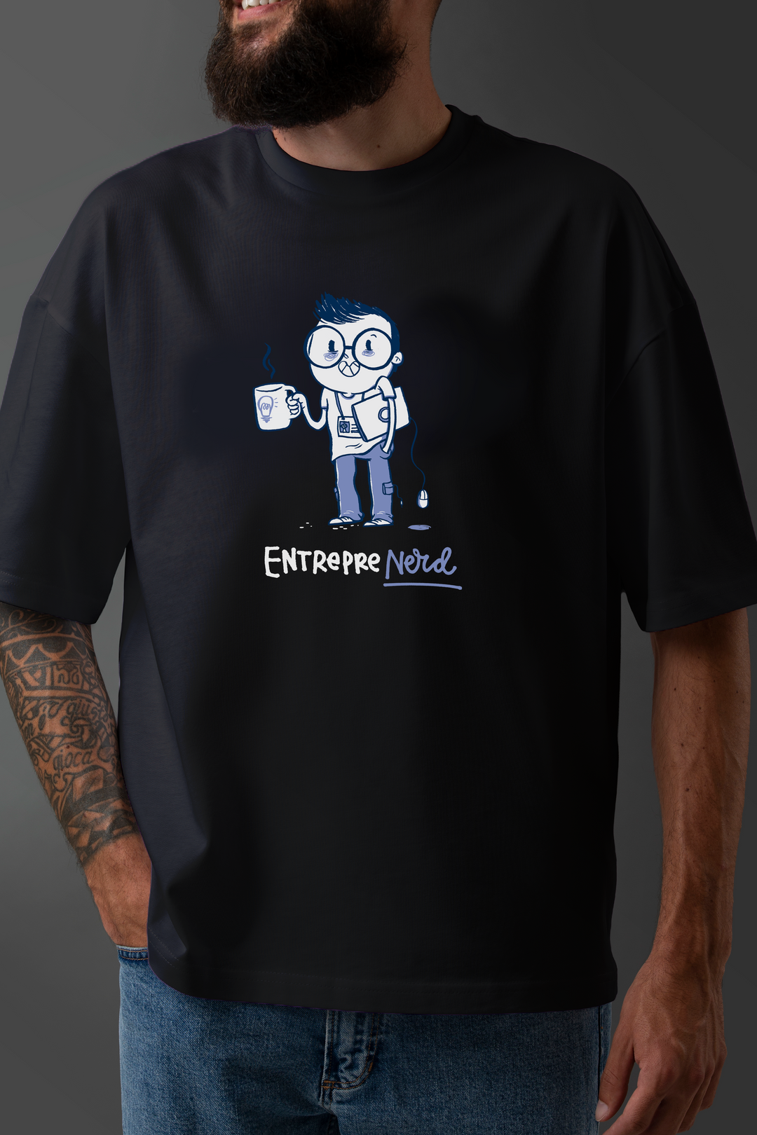 Entrepre-Nerd Oversized T-shirt