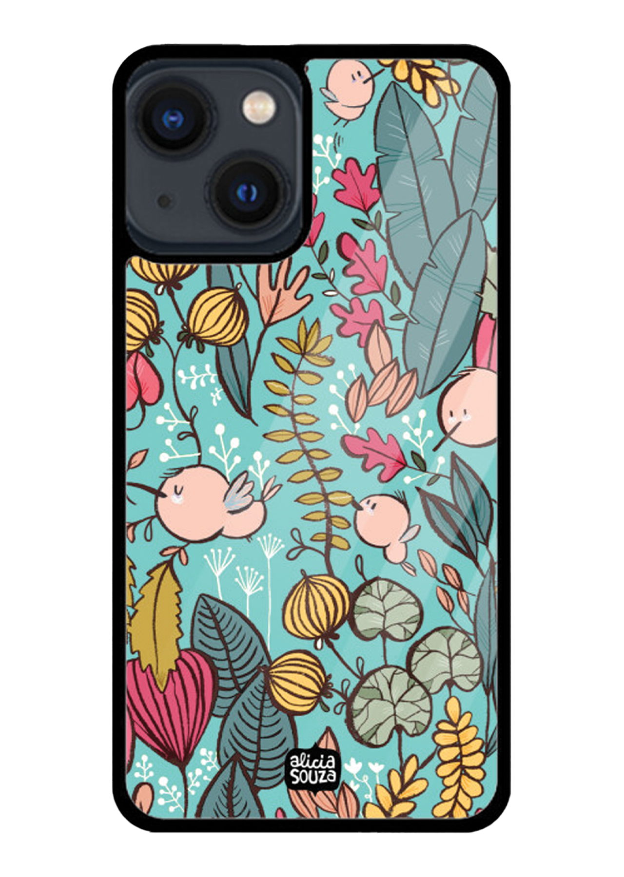 Blue Garden Glass iPhone Cover