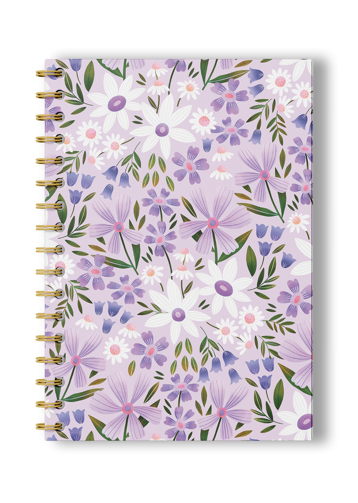 Lilac Flora A5 Sketchbook