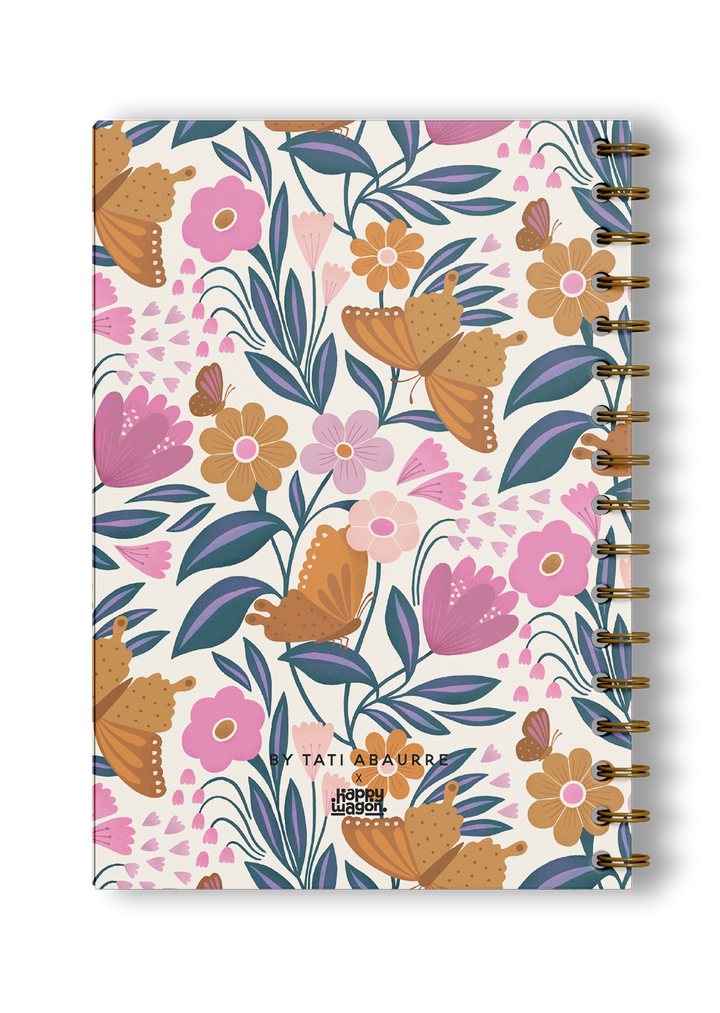 Blossoming Butterflies Spiral Notebook