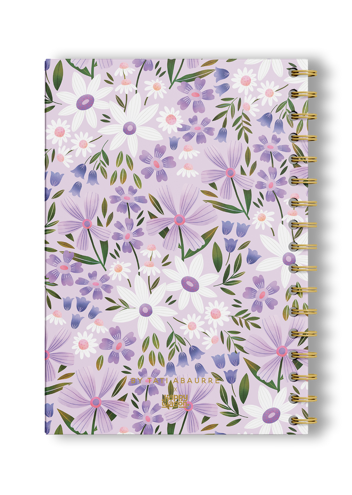 Lilac Flora A5 Sketchbook