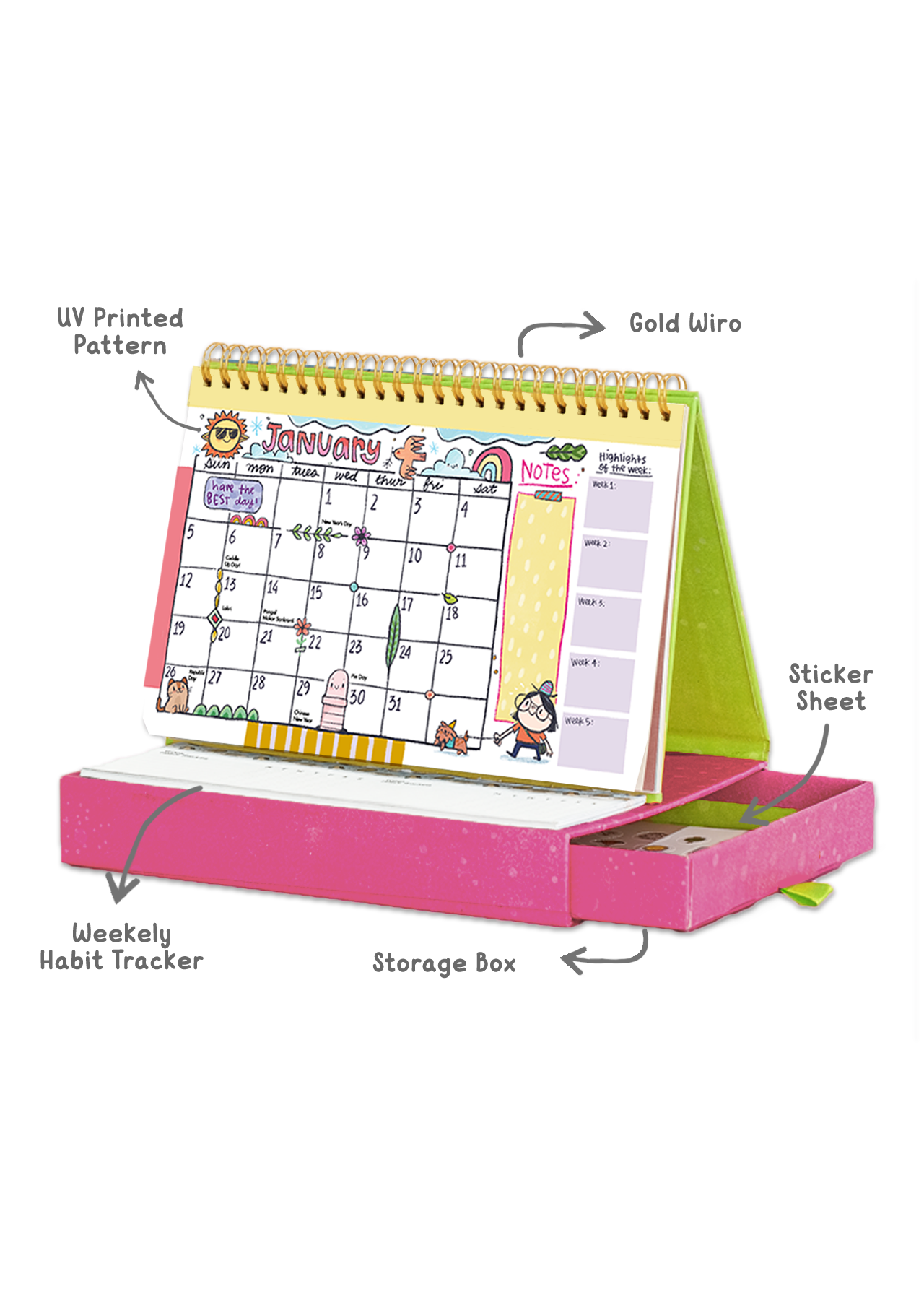 2025 Bits & Bobs Desk Calendar