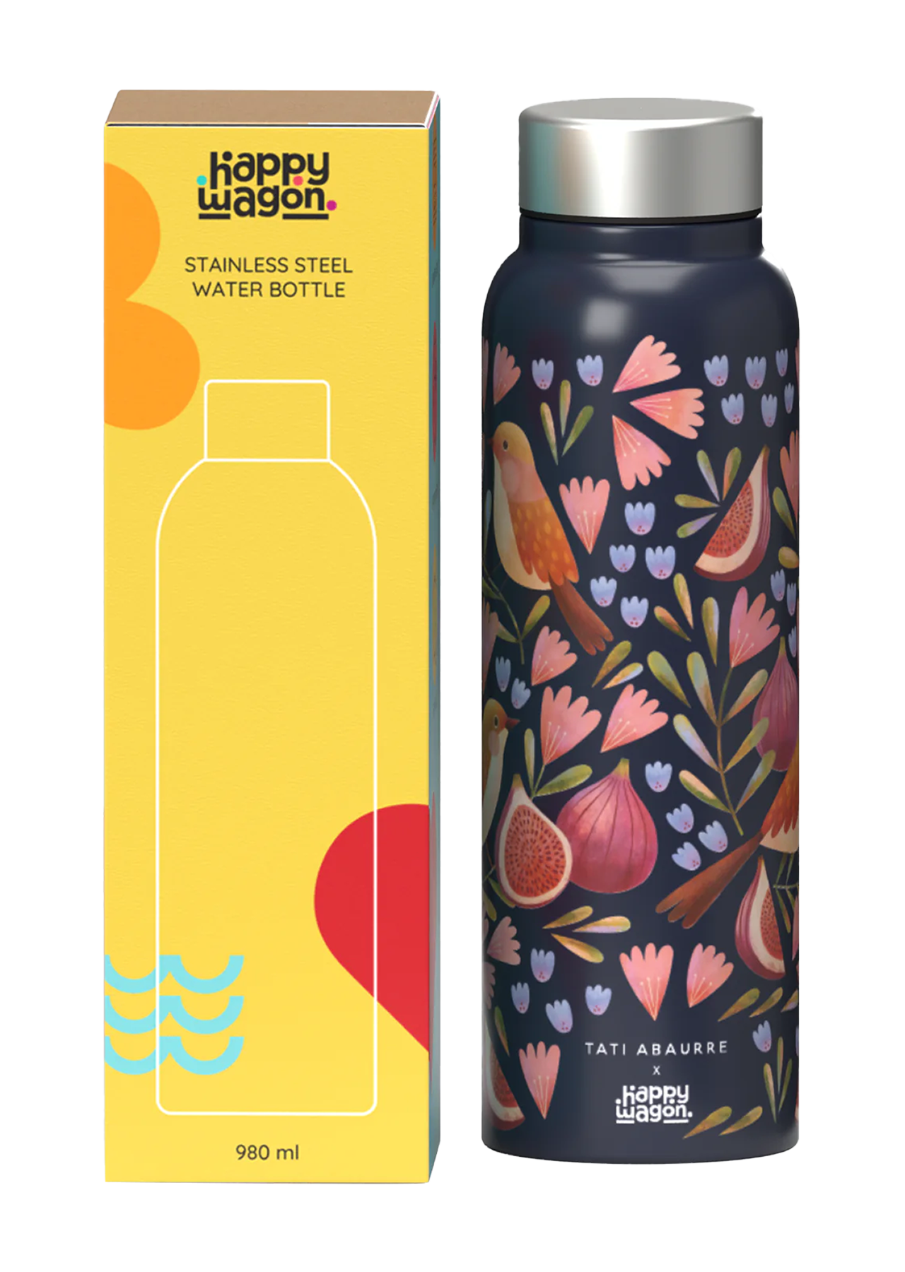 Bird Bloom Water Bottle 980ml