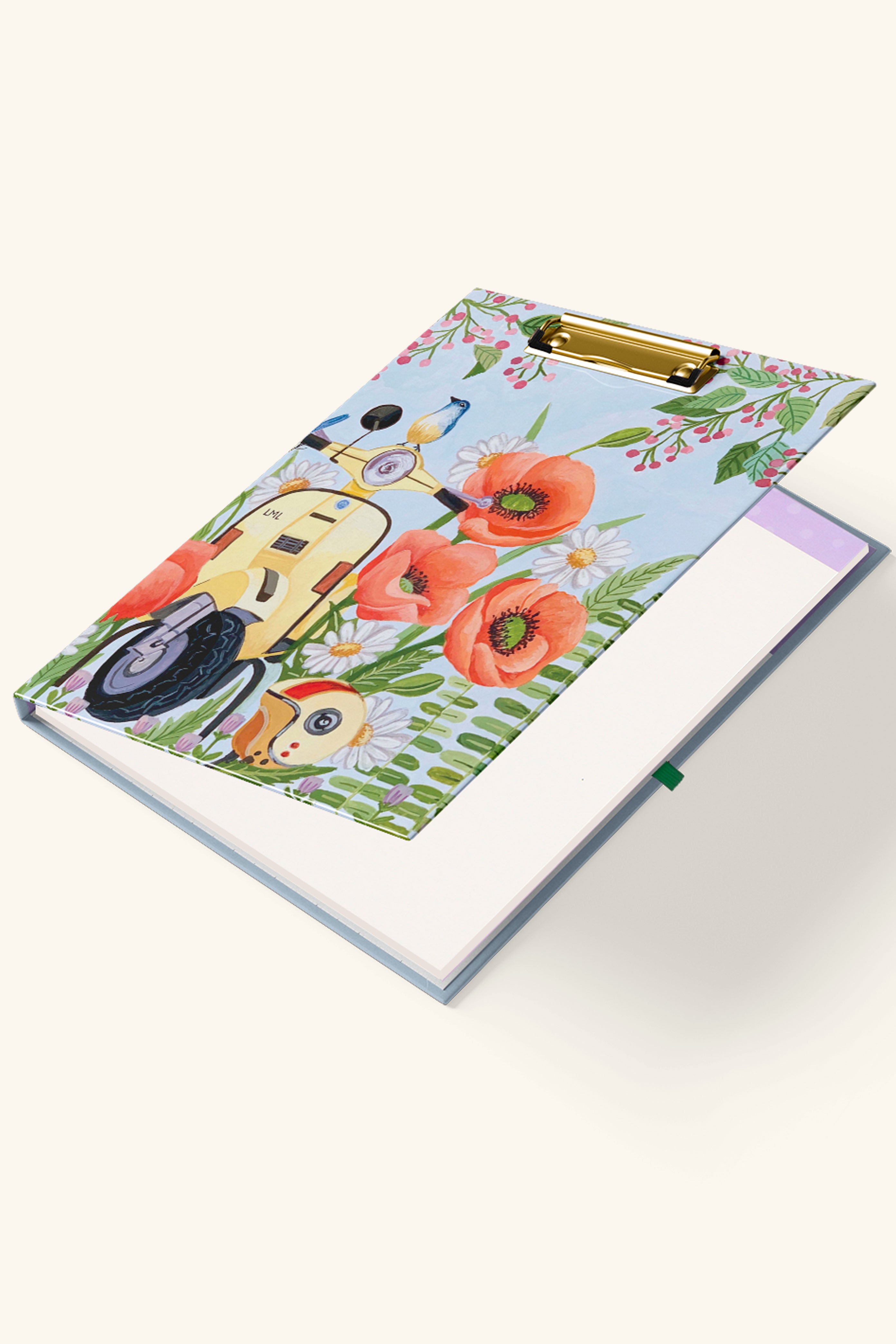 Blossom Ride Clipfolio | Clipboard & Notepad Duo