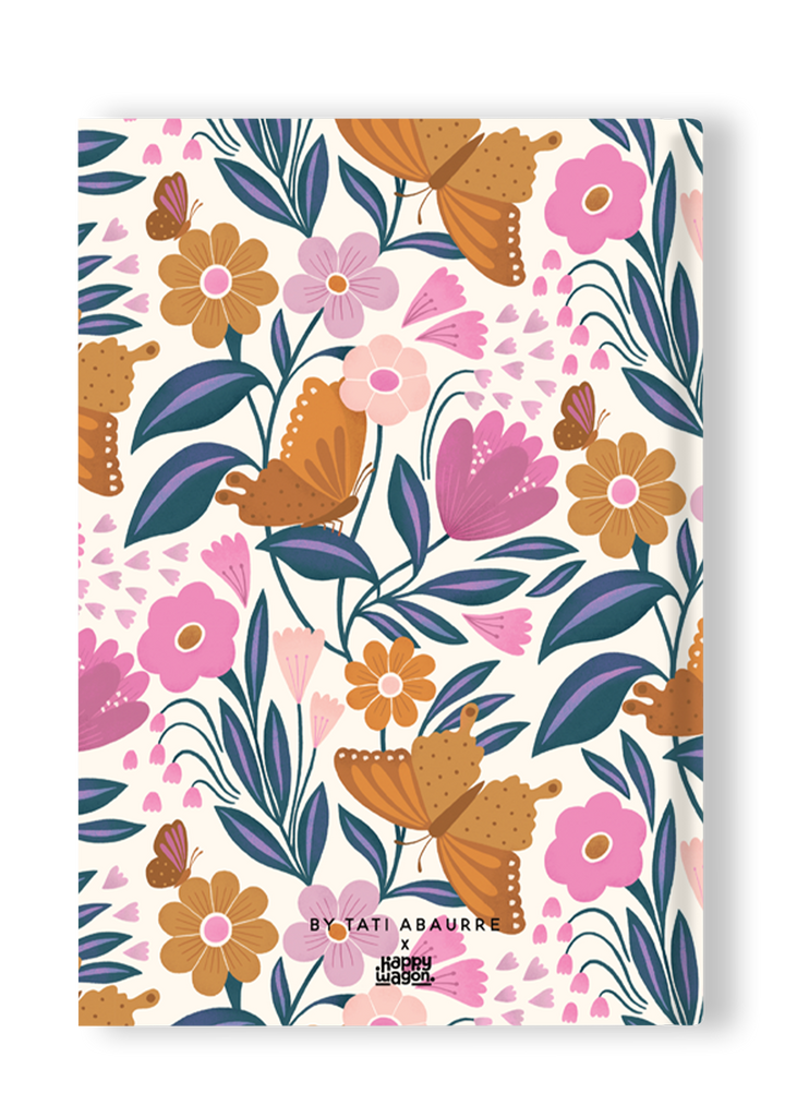 Blossoming Butterflies Hardcover Notebook