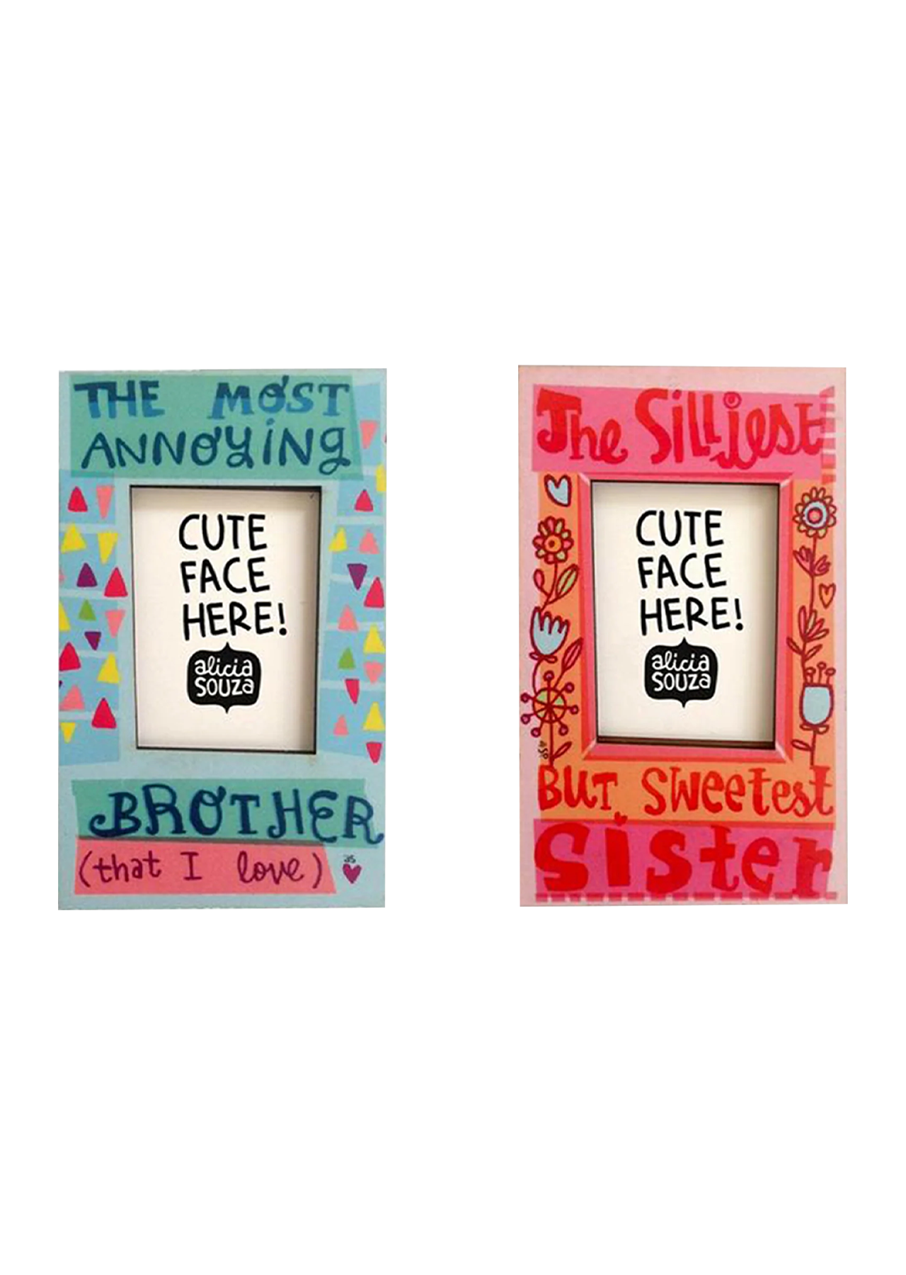 Brother And Sister Magnetic Frames - Pack of 2