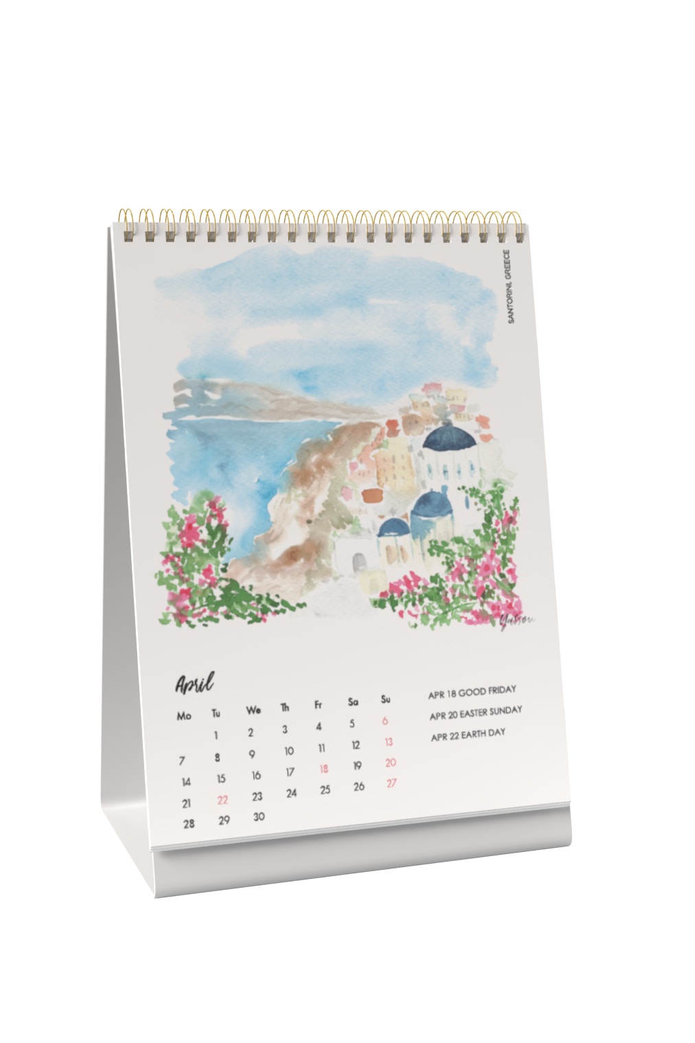 2025 Around the World Desk Calendar