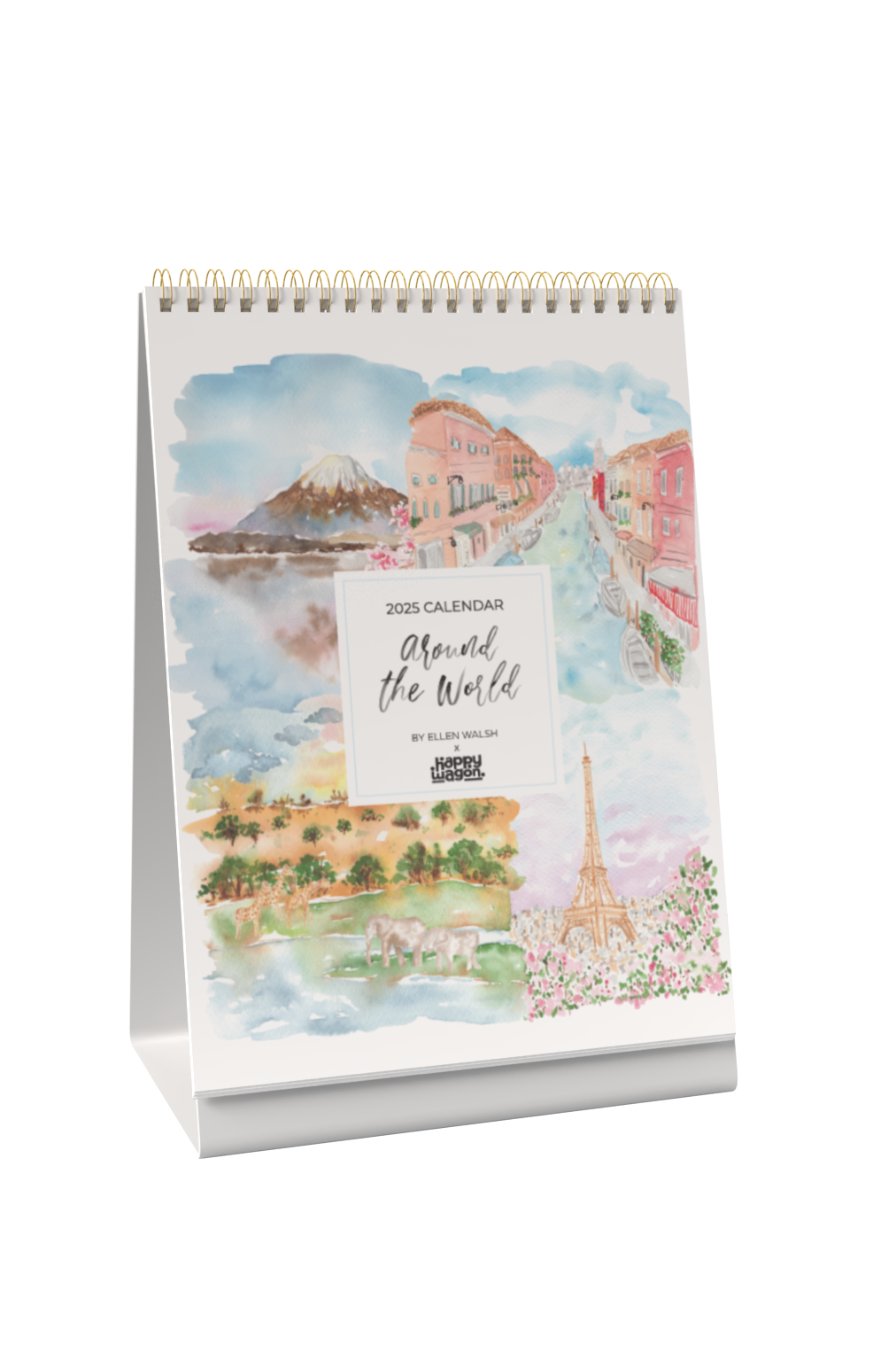 2025 Around the World Desk Calendar