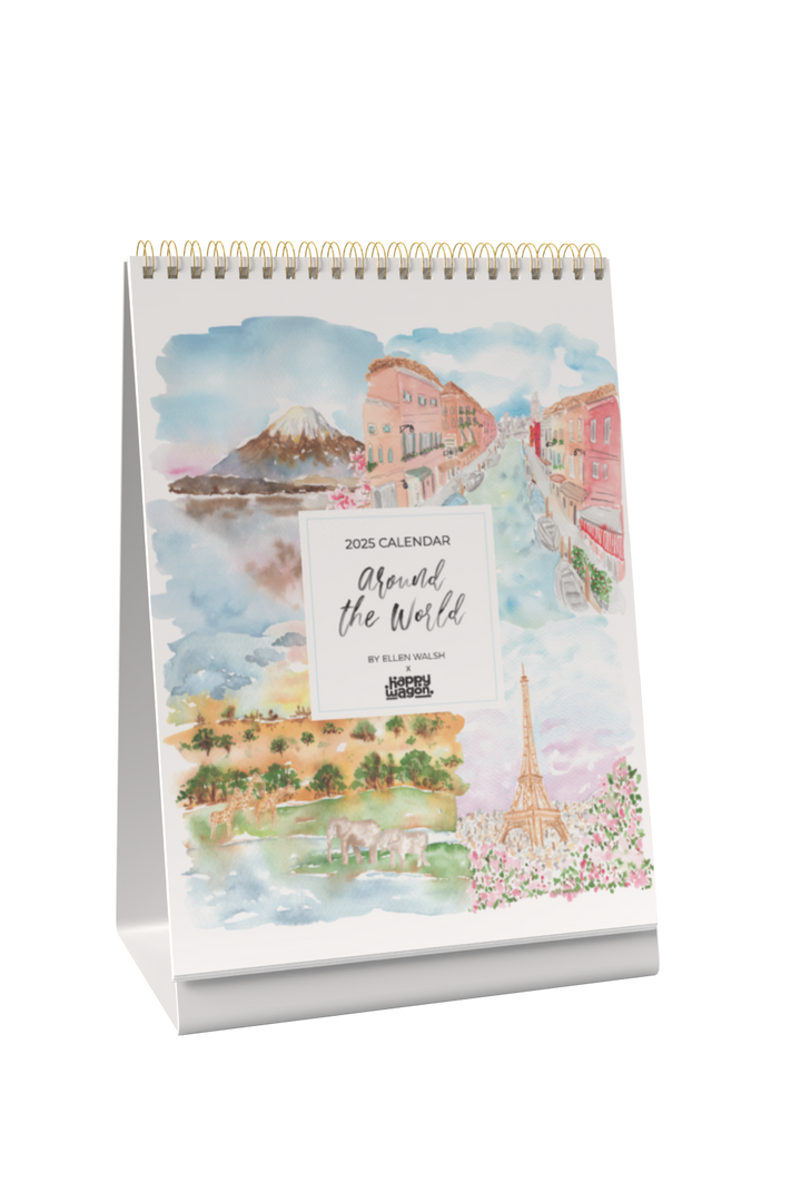 2025 Around the World Desk Calendar