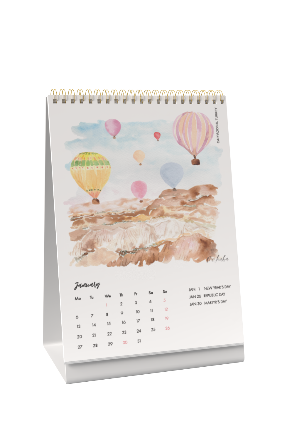 2025 Around the World Desk Calendar