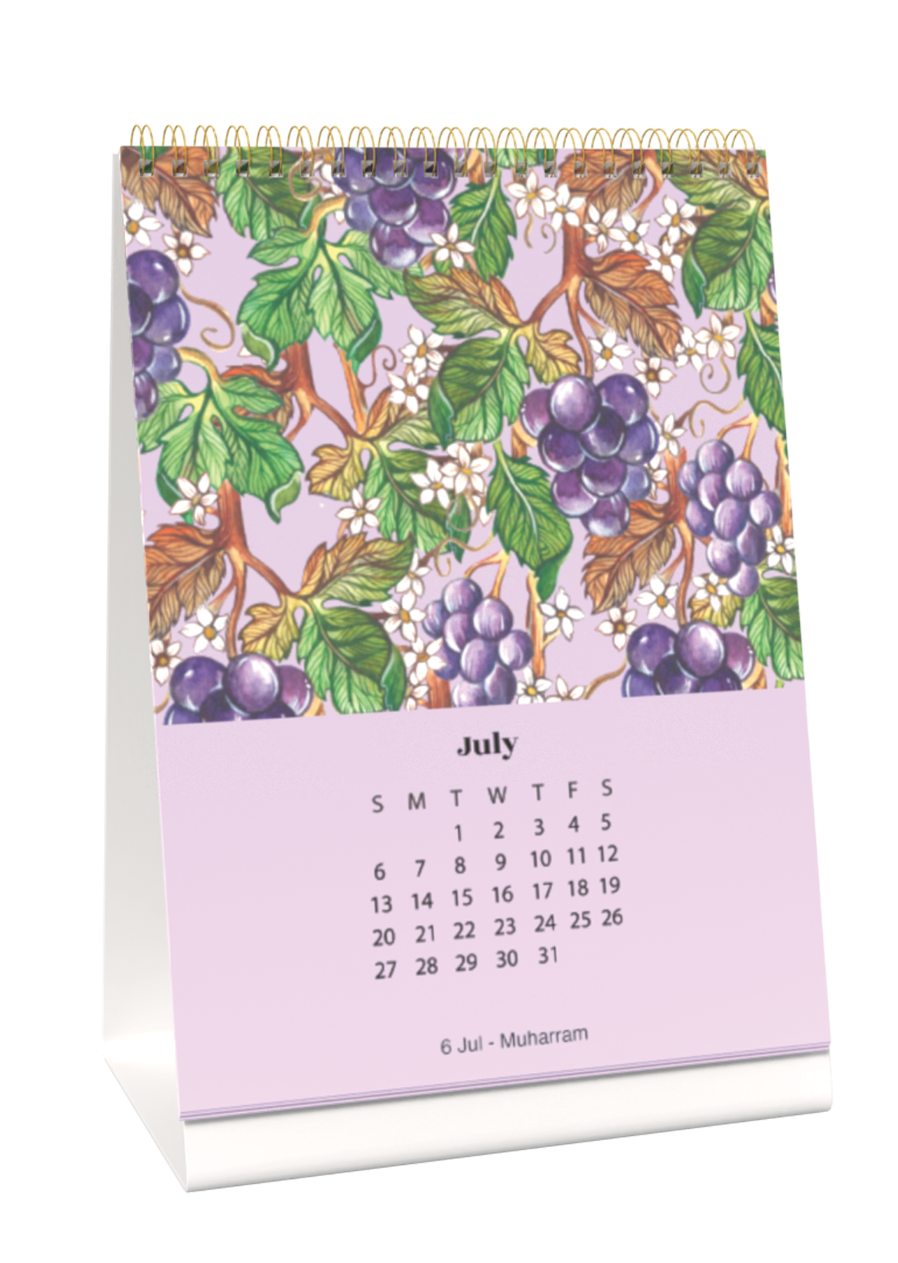 2025 Floral Desk Calendar