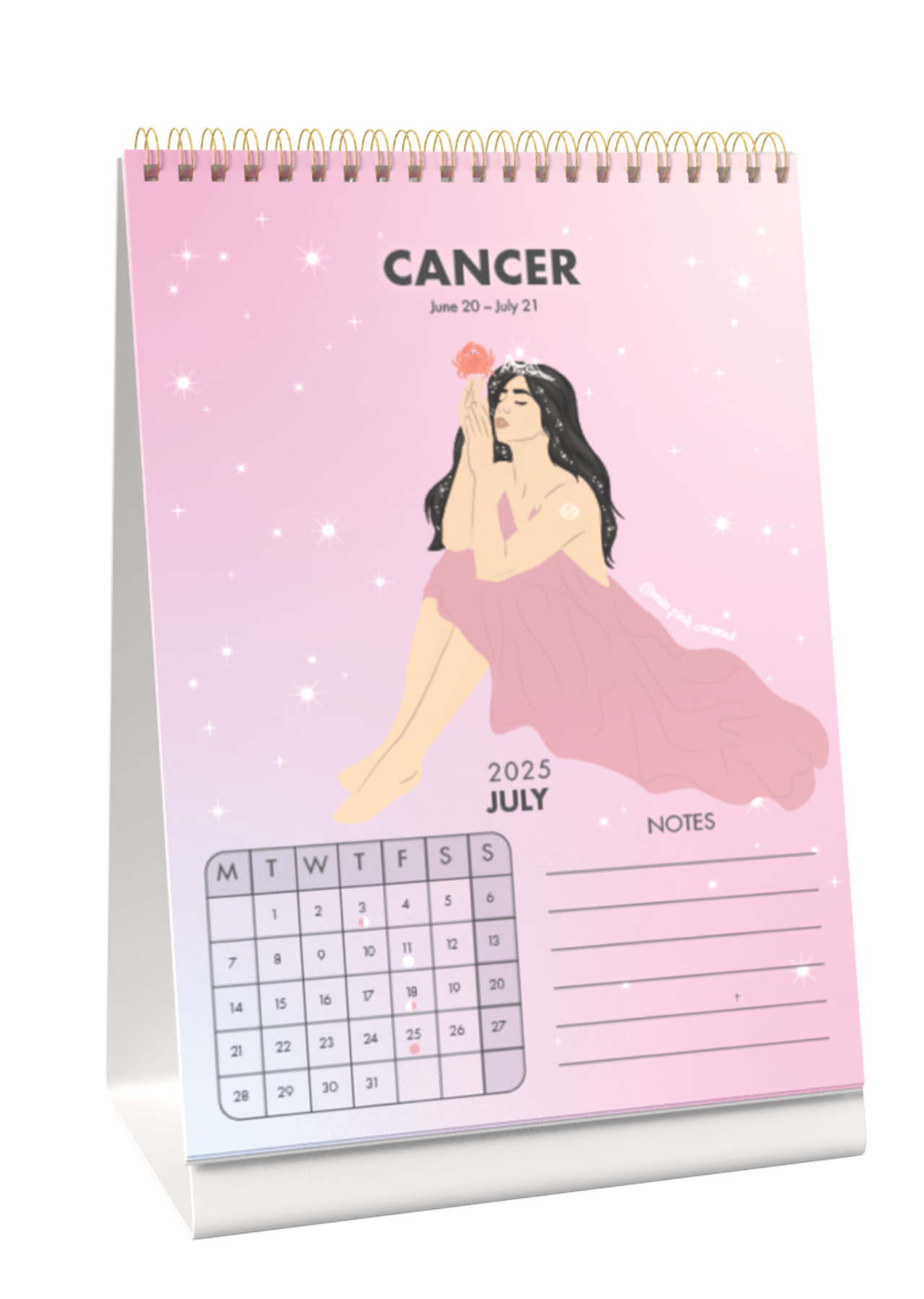 2025 Zodiac Sign Calendar Desk Calendar