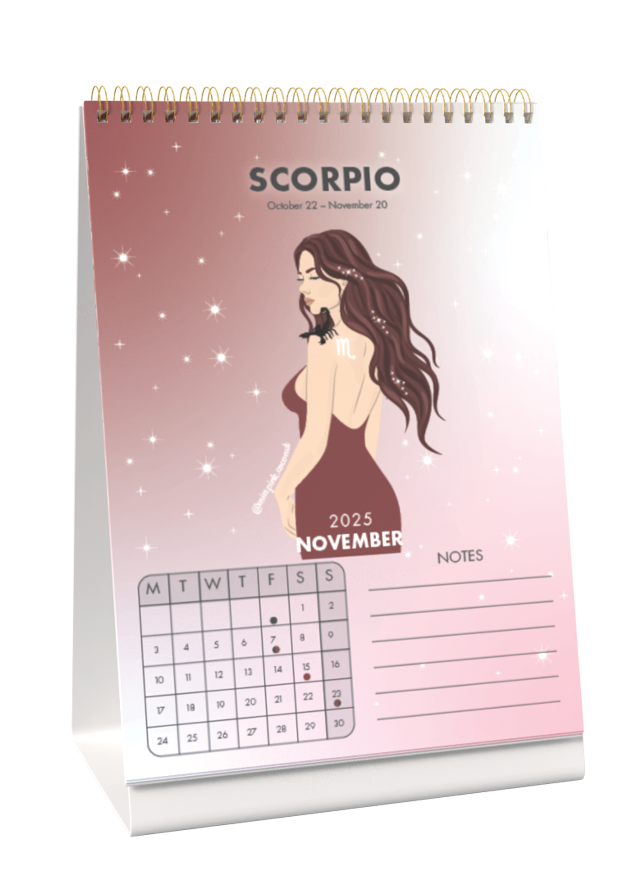 2025 Zodiac Sign Calendar Desk Calendar