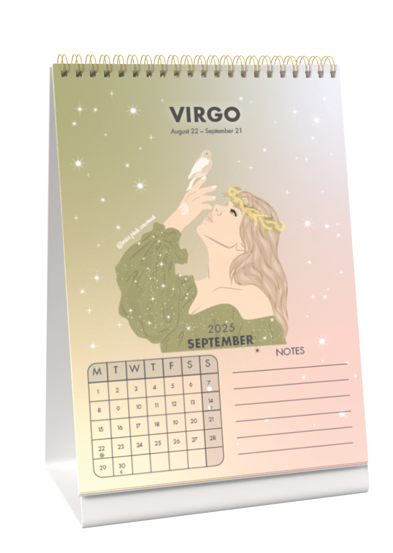 2025 Zodiac Sign Calendar Desk Calendar