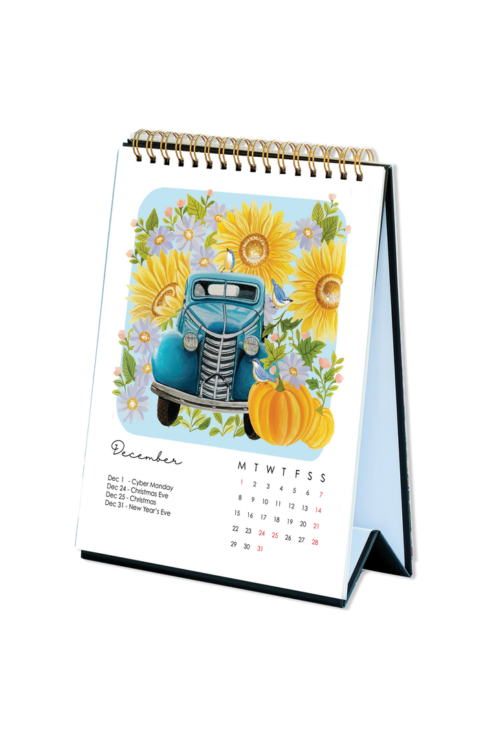 2025 Botanical Stories Desk Calendar