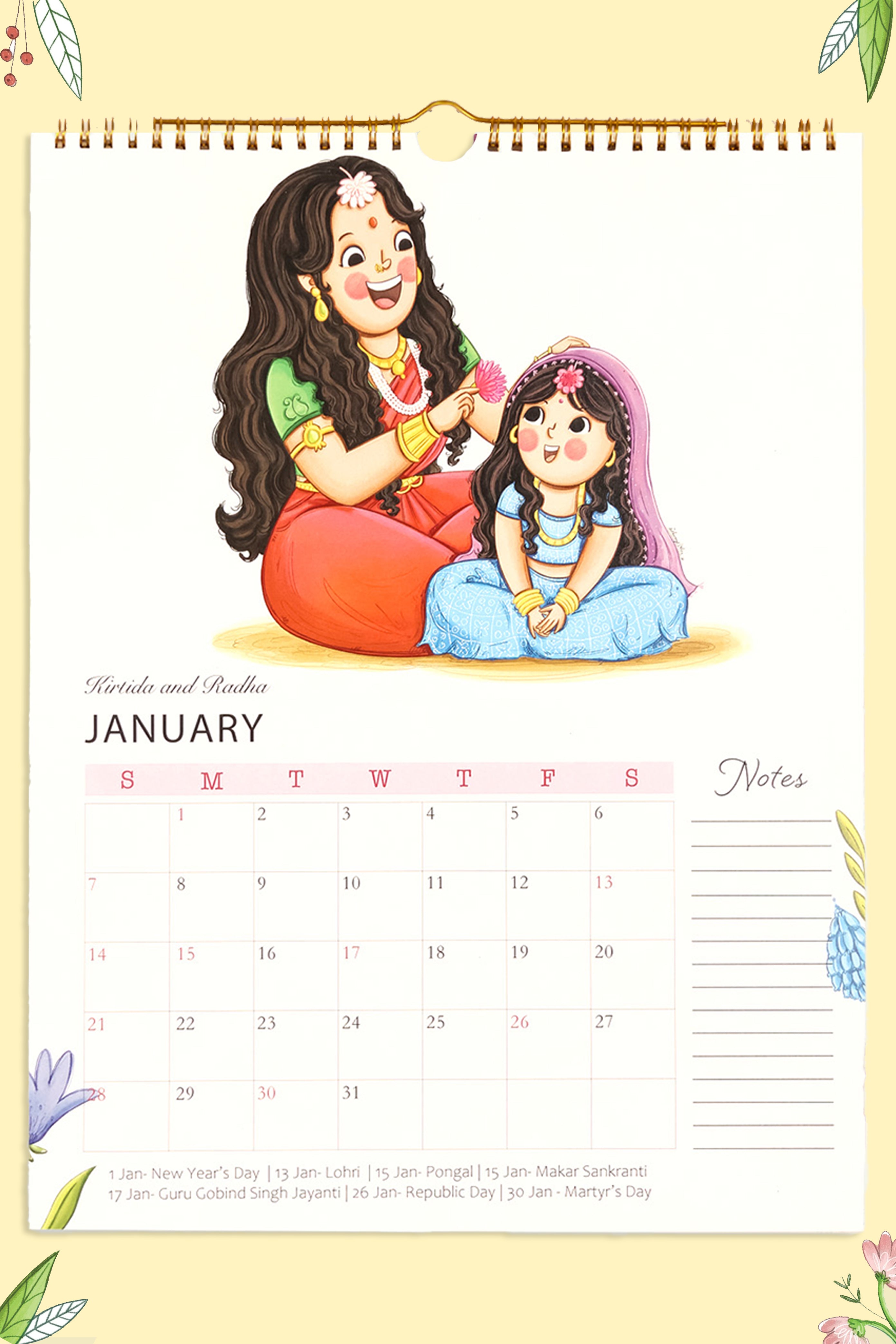 2024 Divine Mums Wall Calendar + Sketchbook Combo