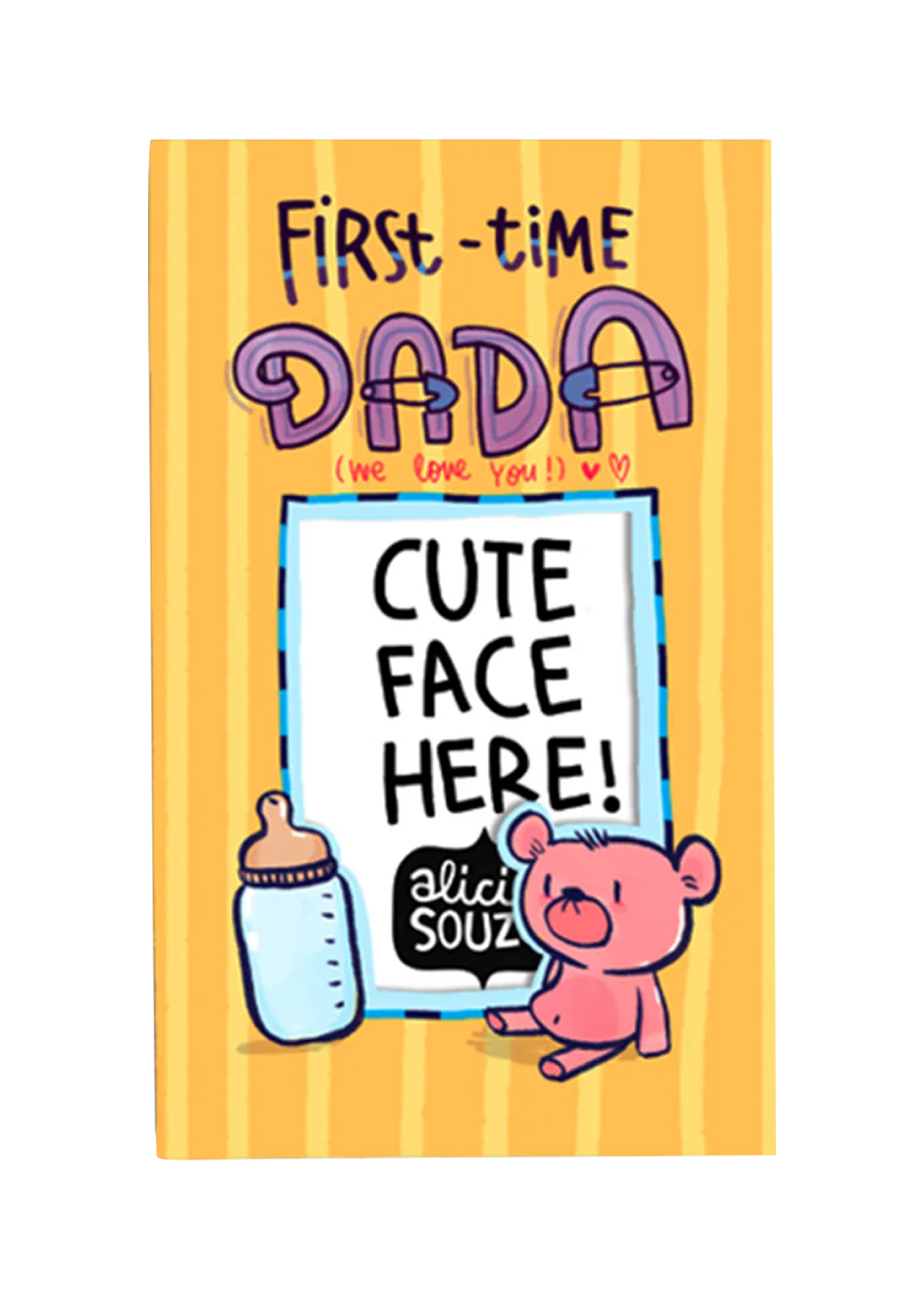 First Time Dada - Refrigerator Magnetic Frame (small)