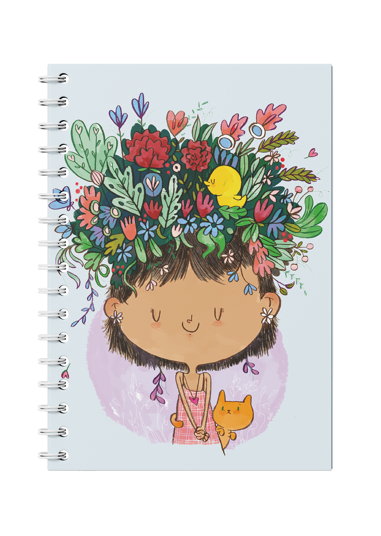 Flower on the head Notebook