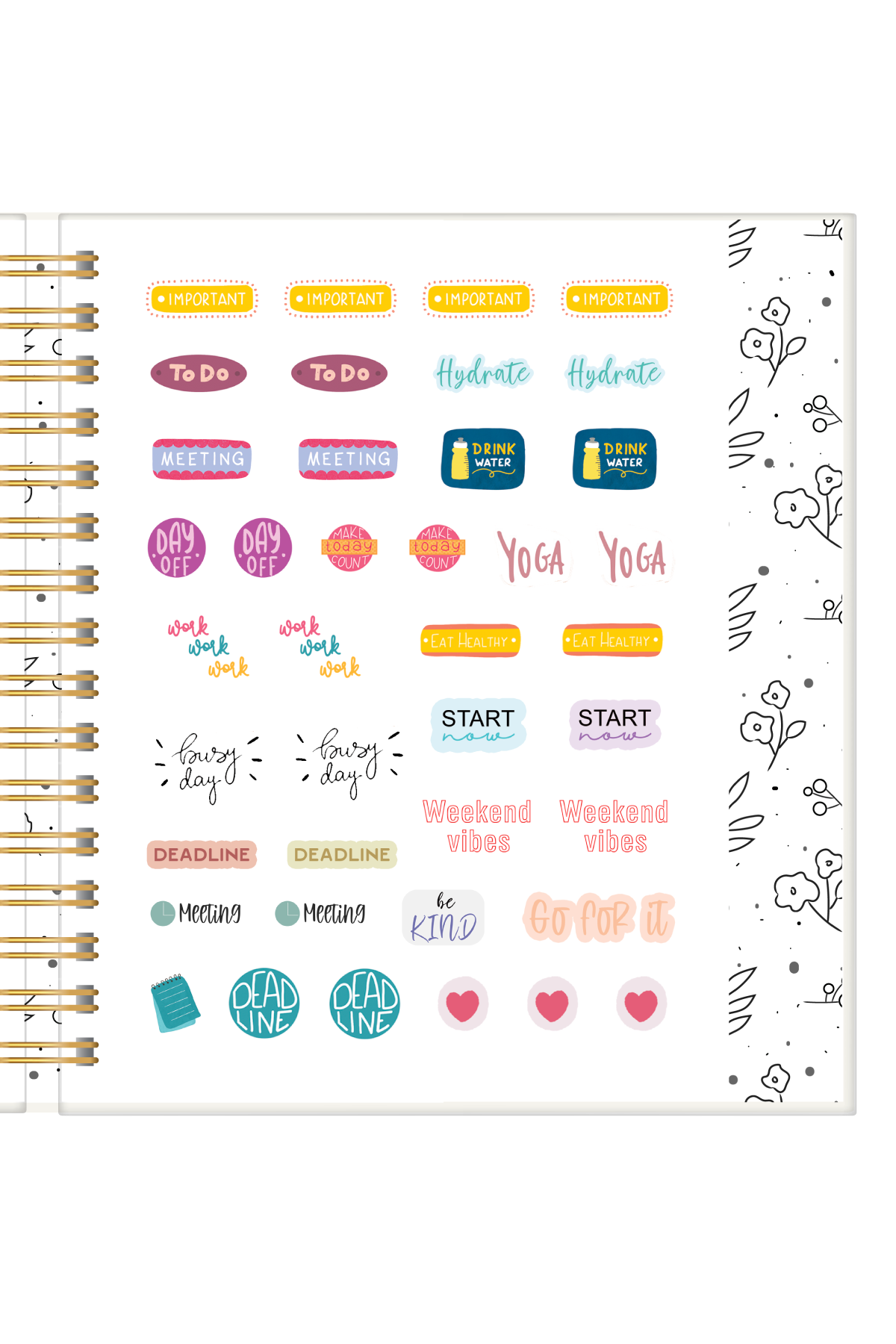 2024 Romantic Birds | Wiro Wrap Planner