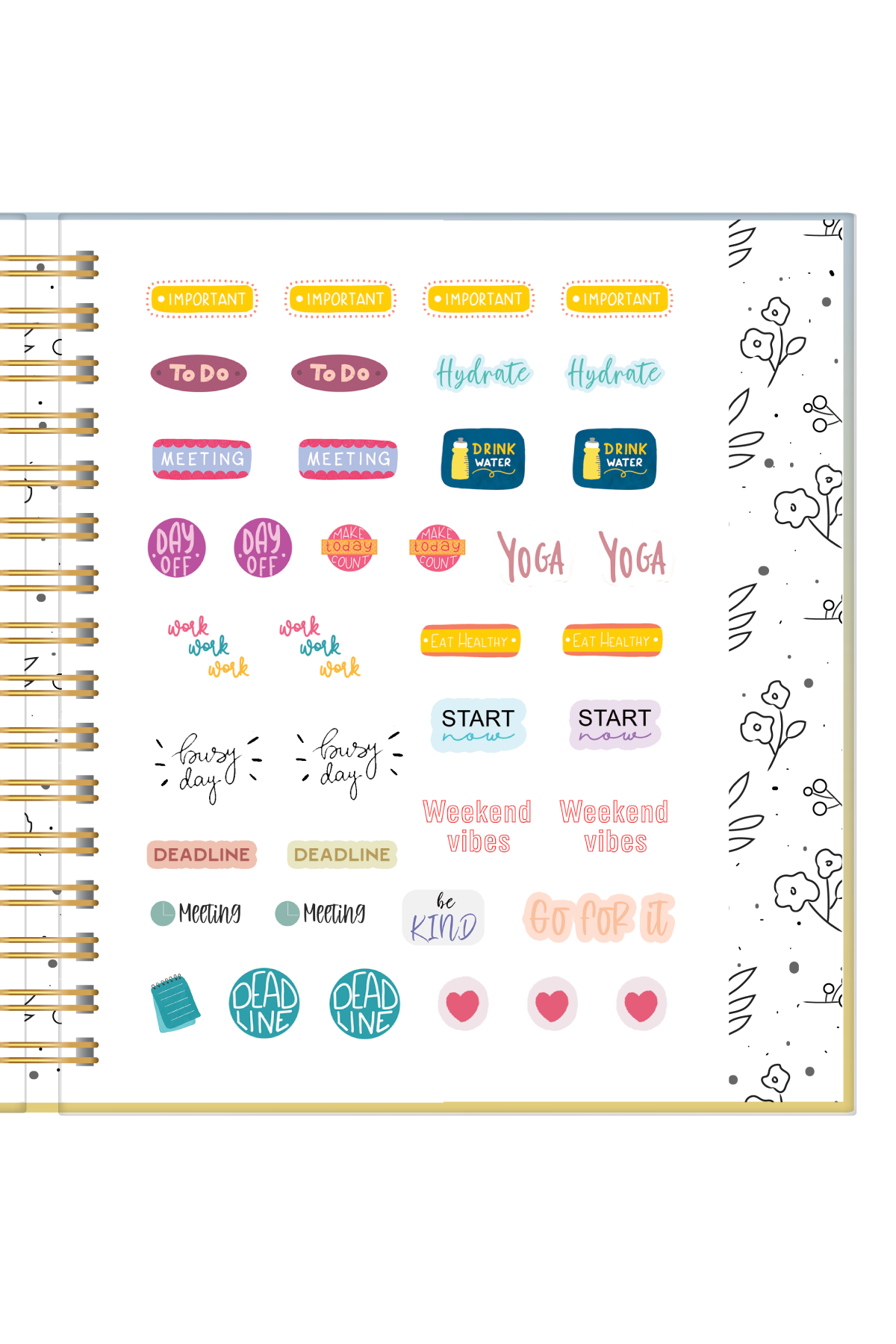 2024 Unique & Beautiful | Wiro Wrap Planner