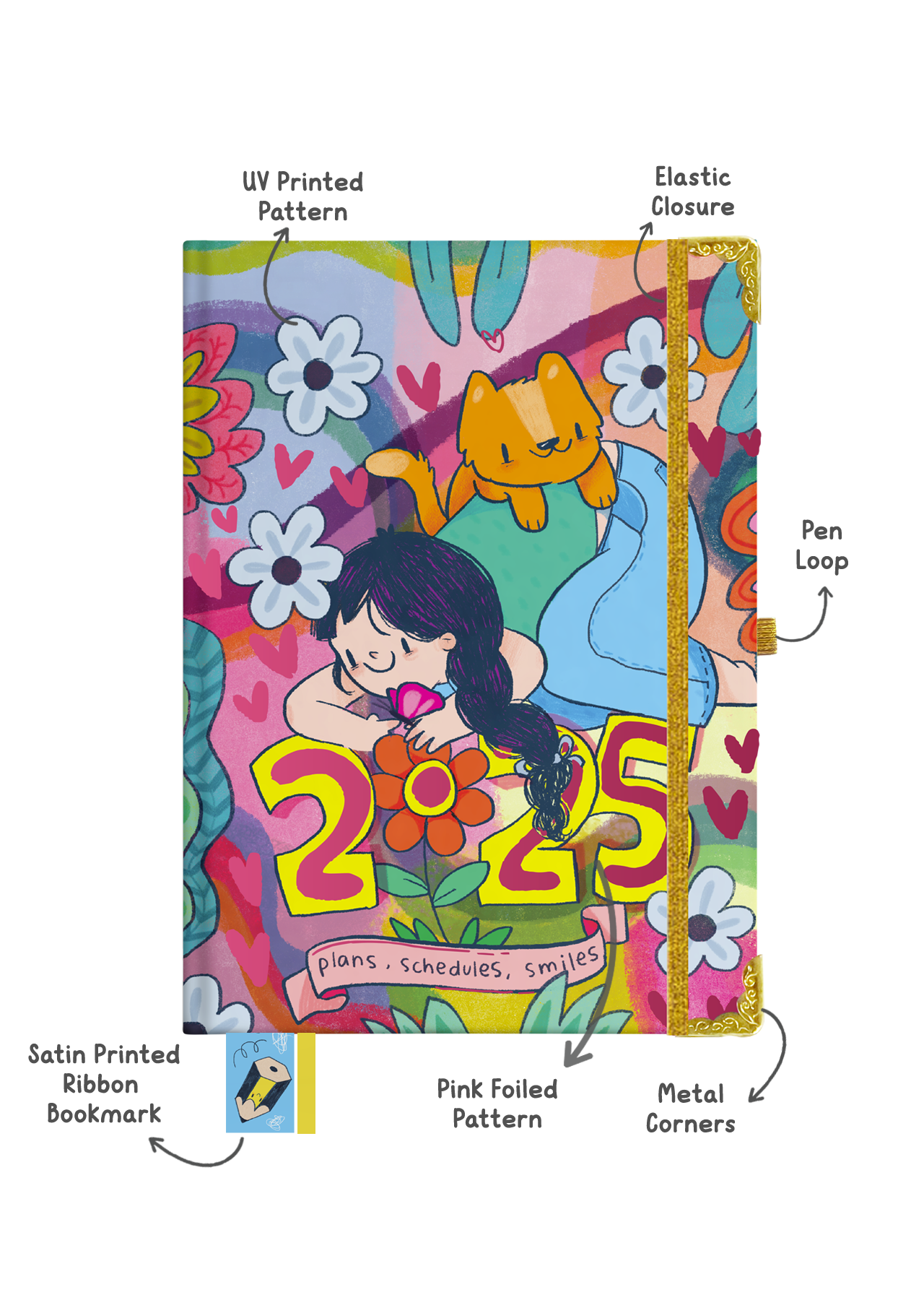 The Ultimate 2025 Hardbound Planner + Pocket Planner + Sticker Book