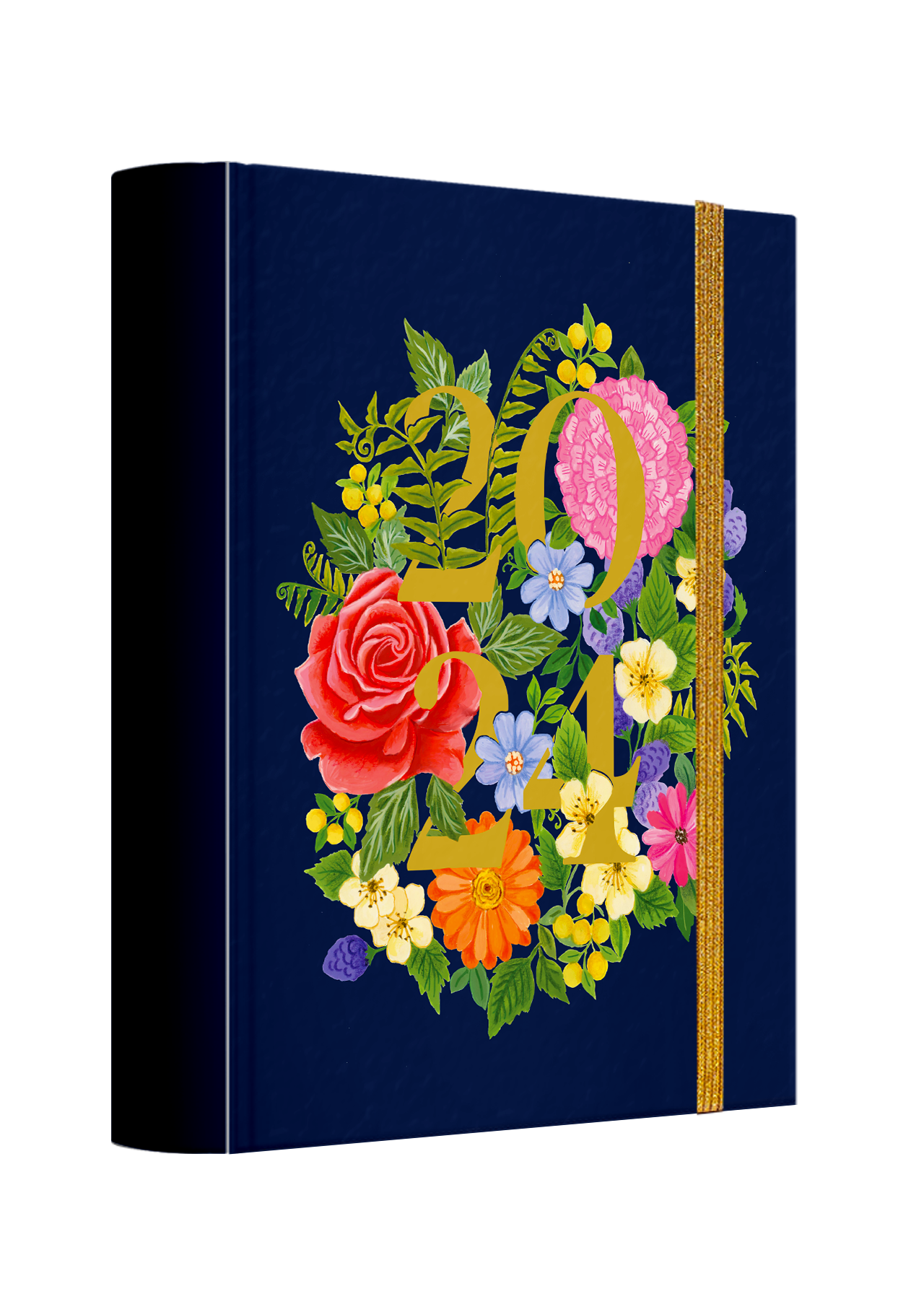 2024 Bright Blossoms | Wiro Wrap Planner