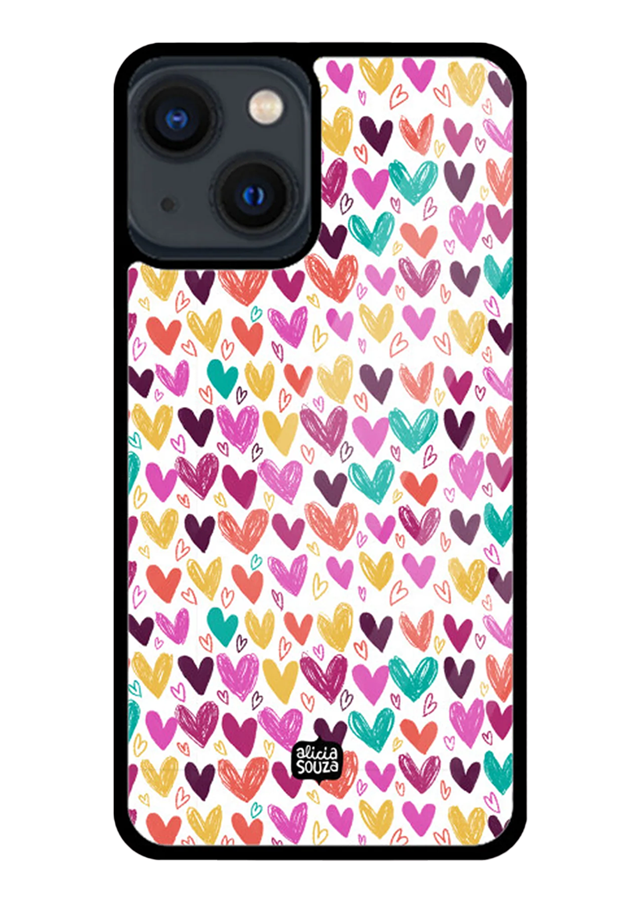 Hearts and Hearts Glass iPhone Cover