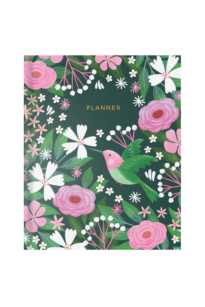 Humming Bird Hardbound Undated Planner