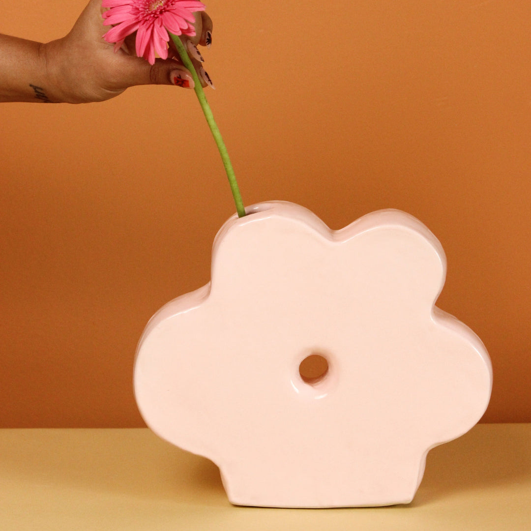 Ceramic Daisy Vase