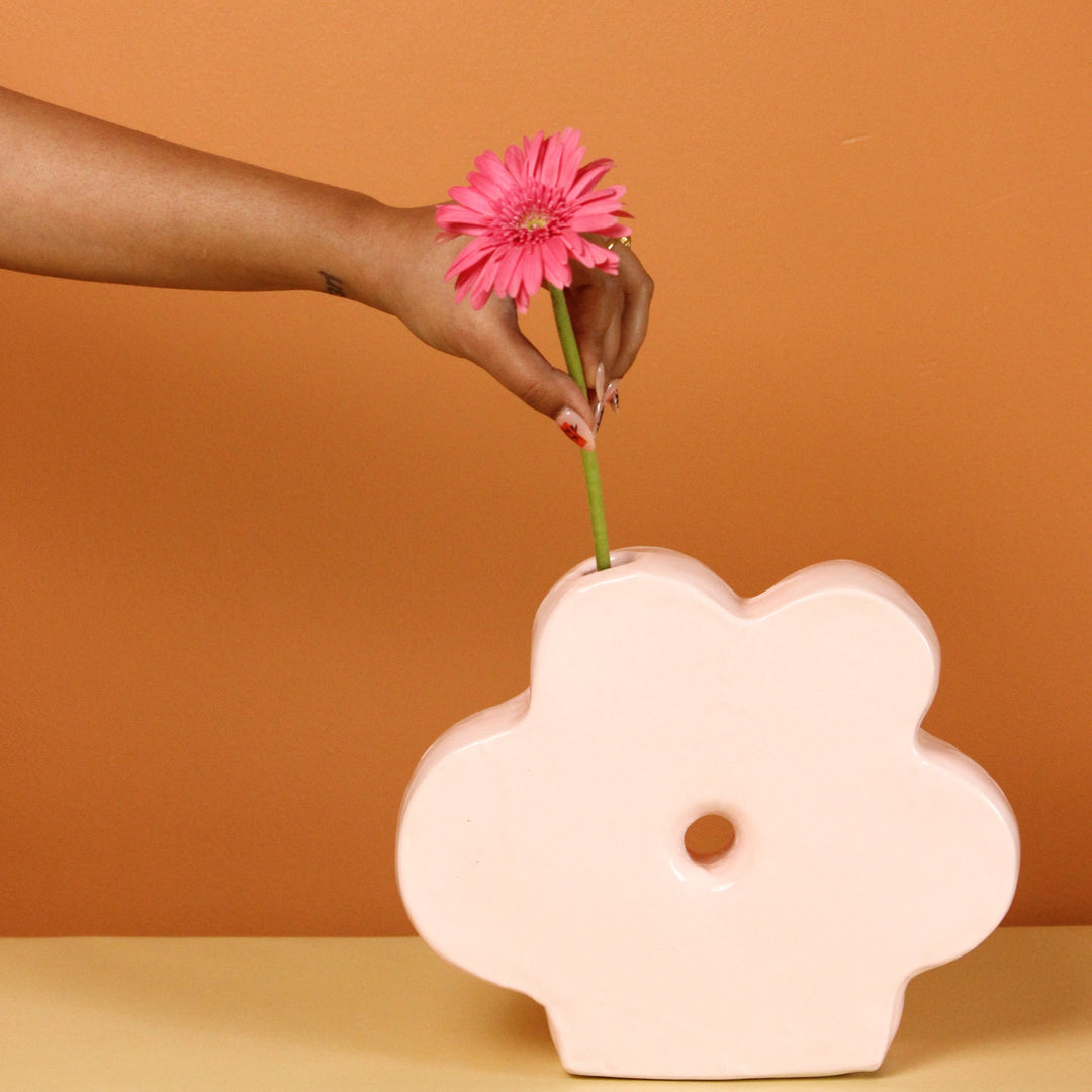 Ceramic Daisy Vase