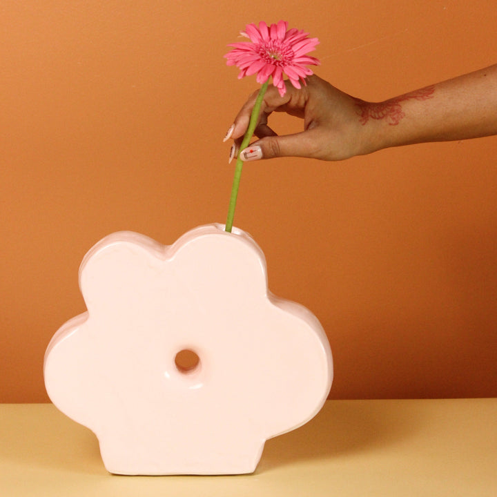 Ceramic Daisy Vase