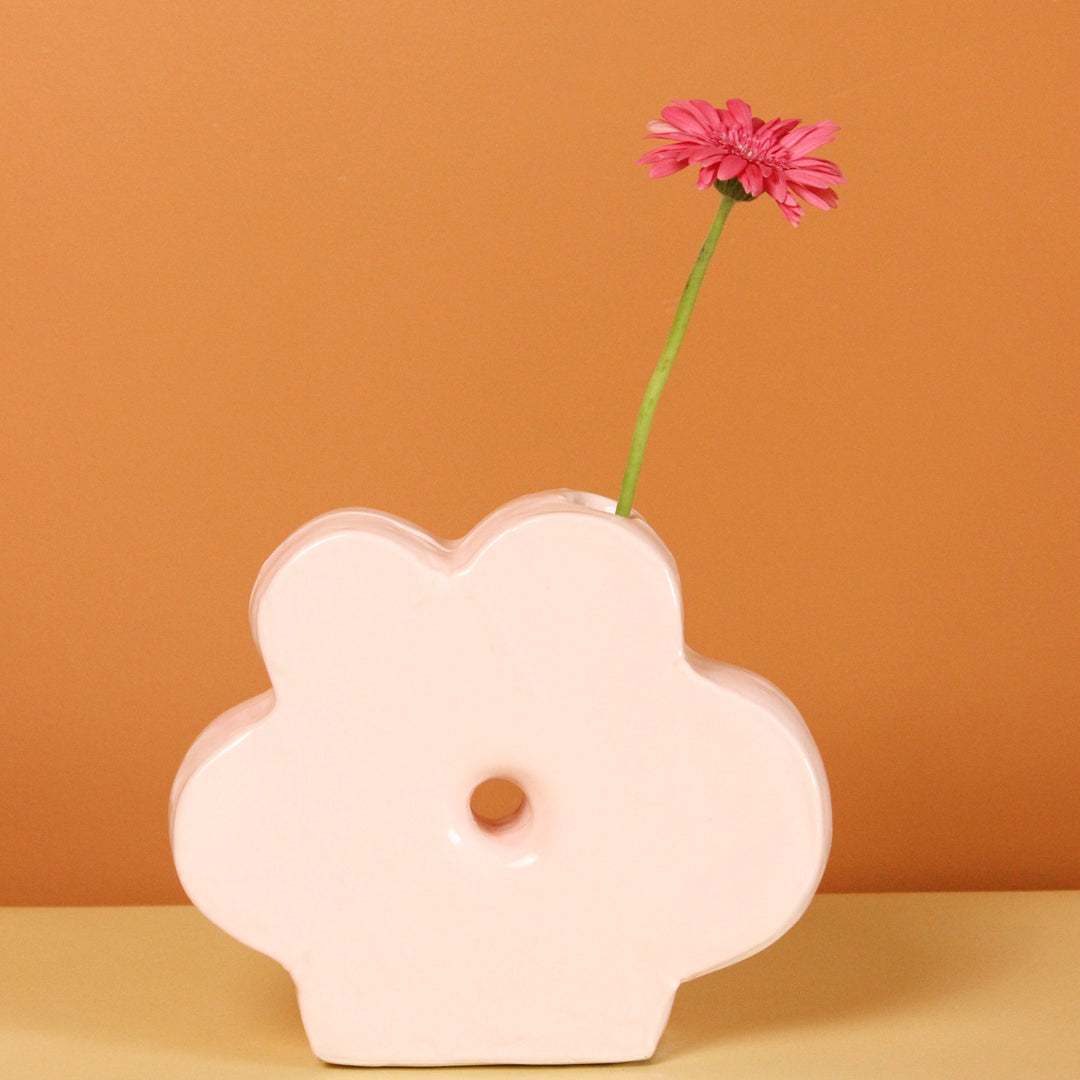 Ceramic Daisy Vase