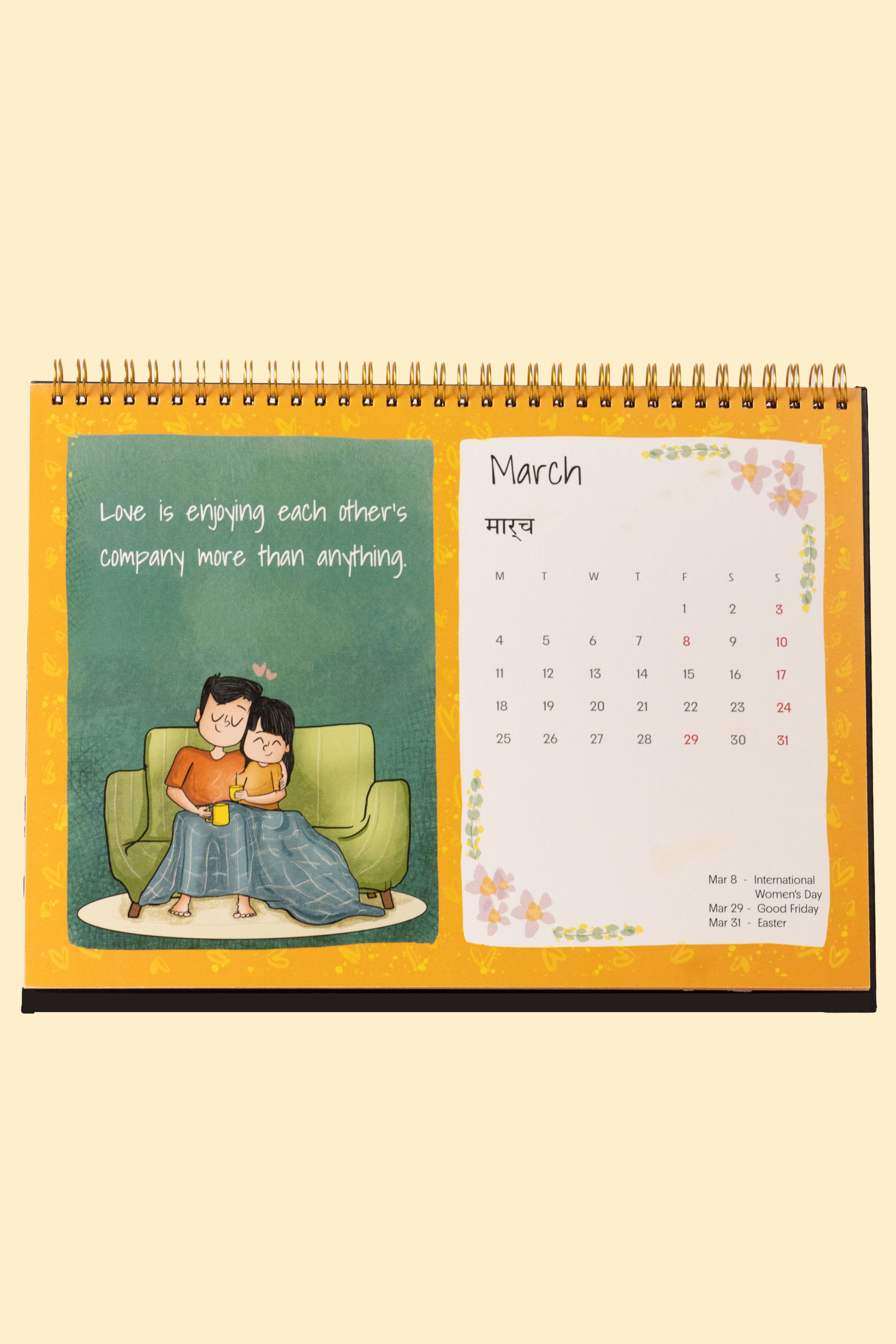 2024 Love is in the Air Desk Calendar