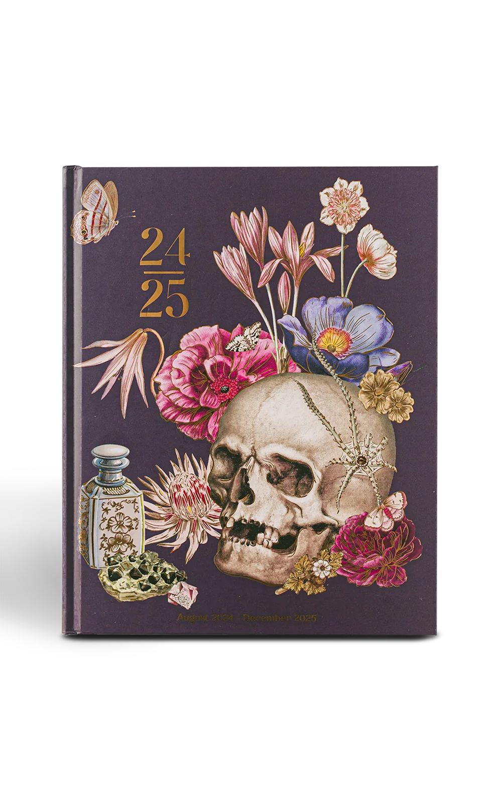 Collage Floral Skull