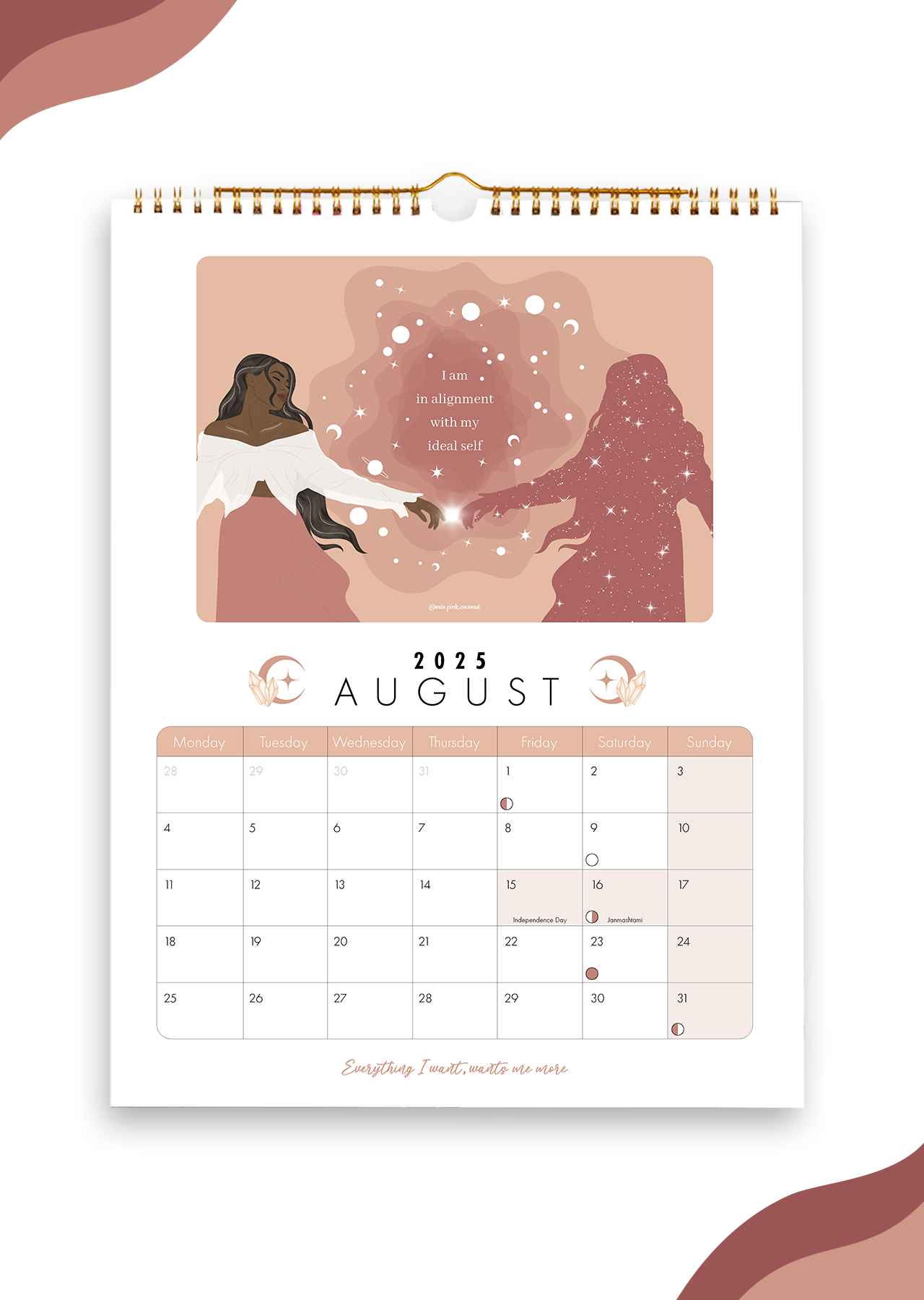 2025 Self Love Wall Calendar