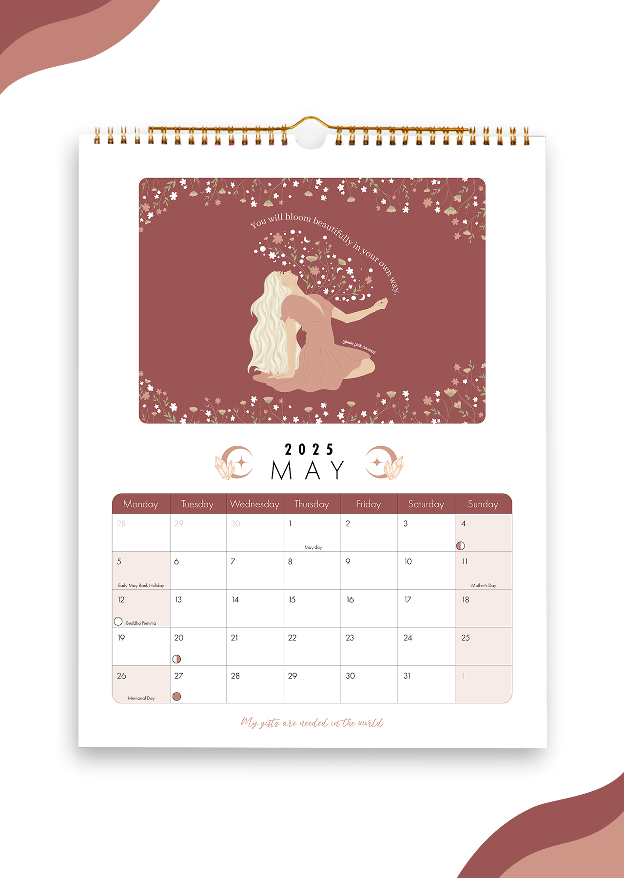 2025 Self Love Wall Calendar