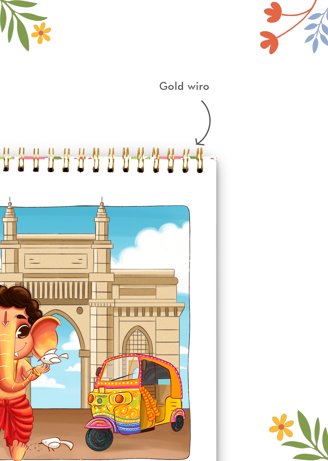 2025 Ganesha's Great Indian Adventure Desk Calendar