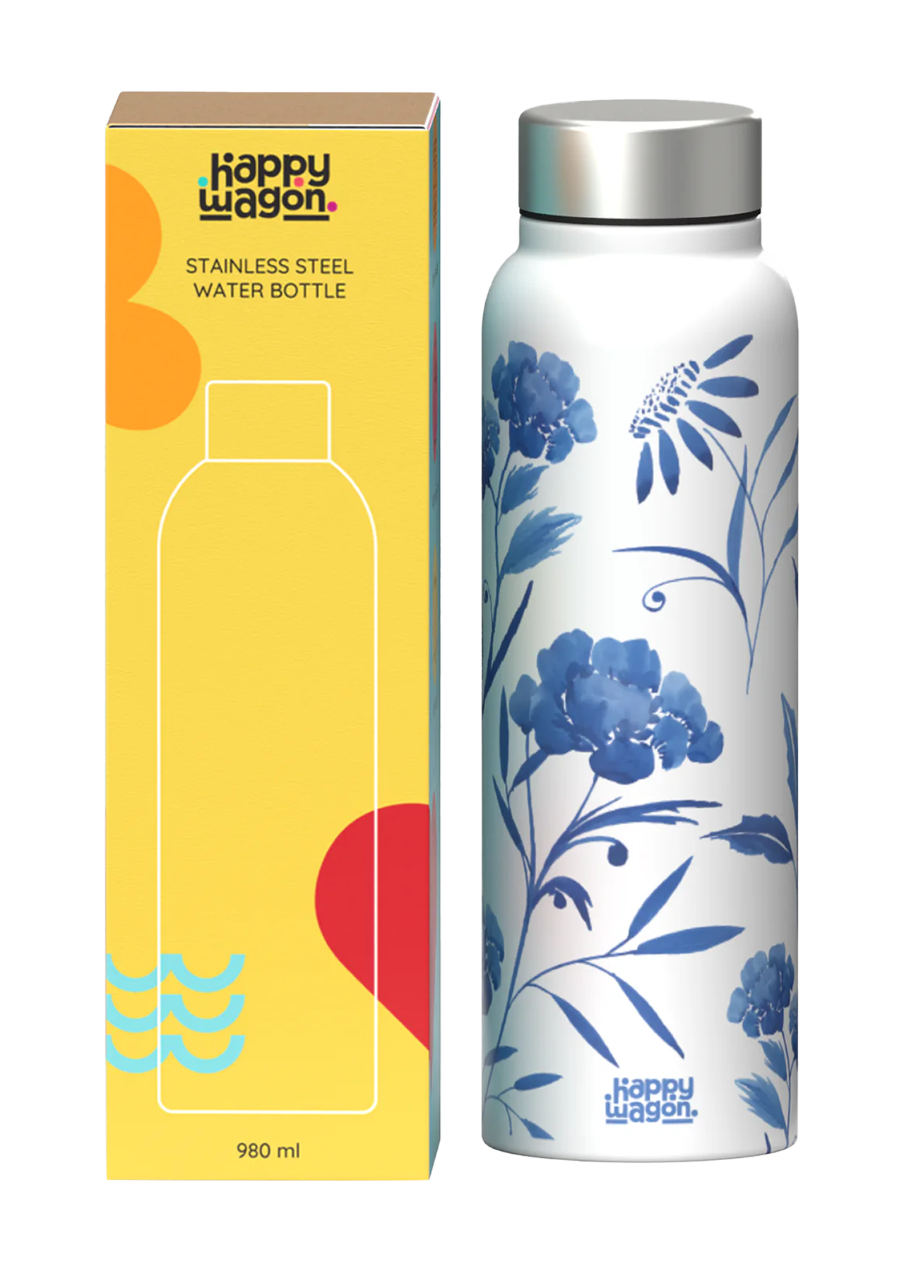 Indigo Garden Water Bottle 980ml