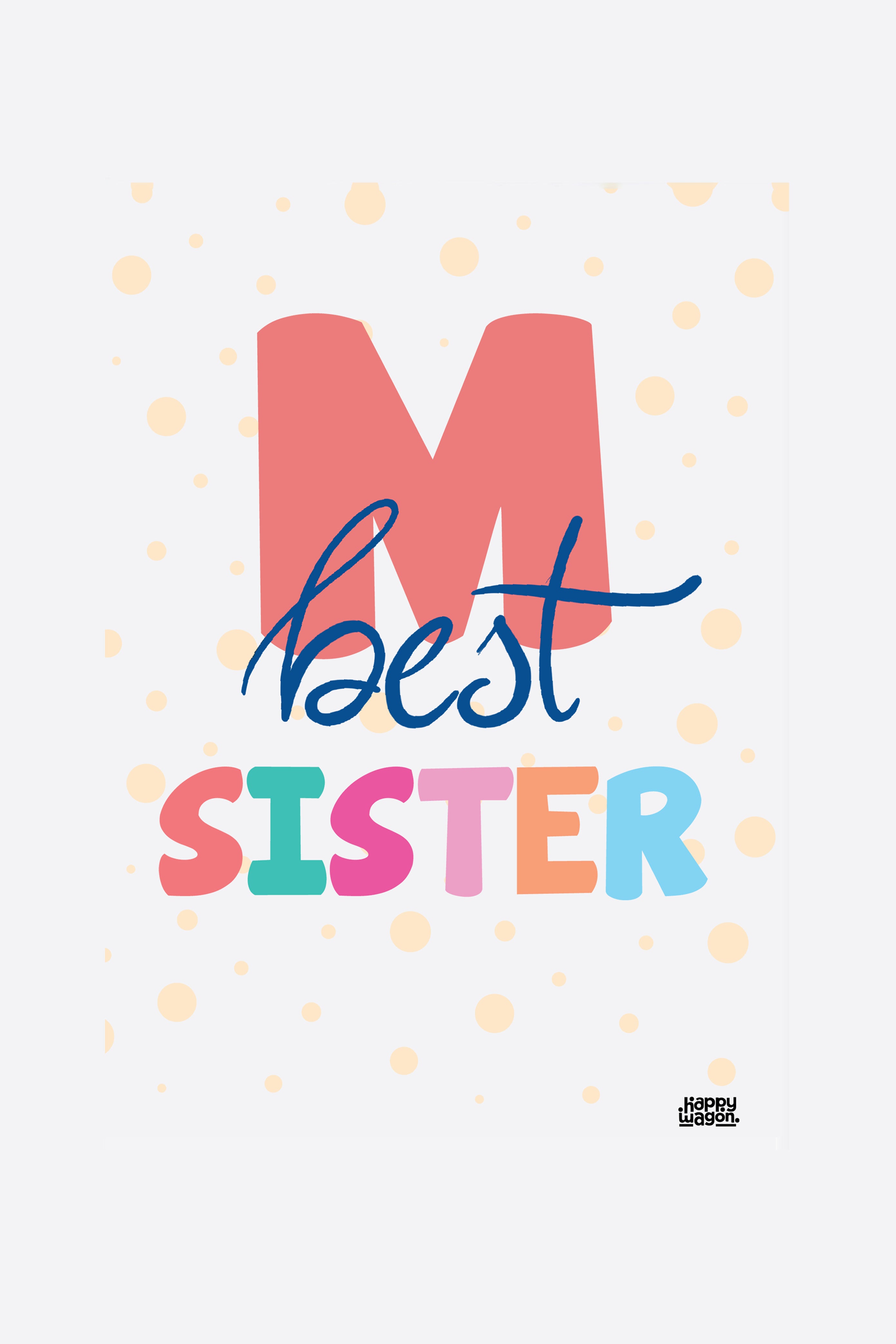 Personalised Best Sister Wall Art